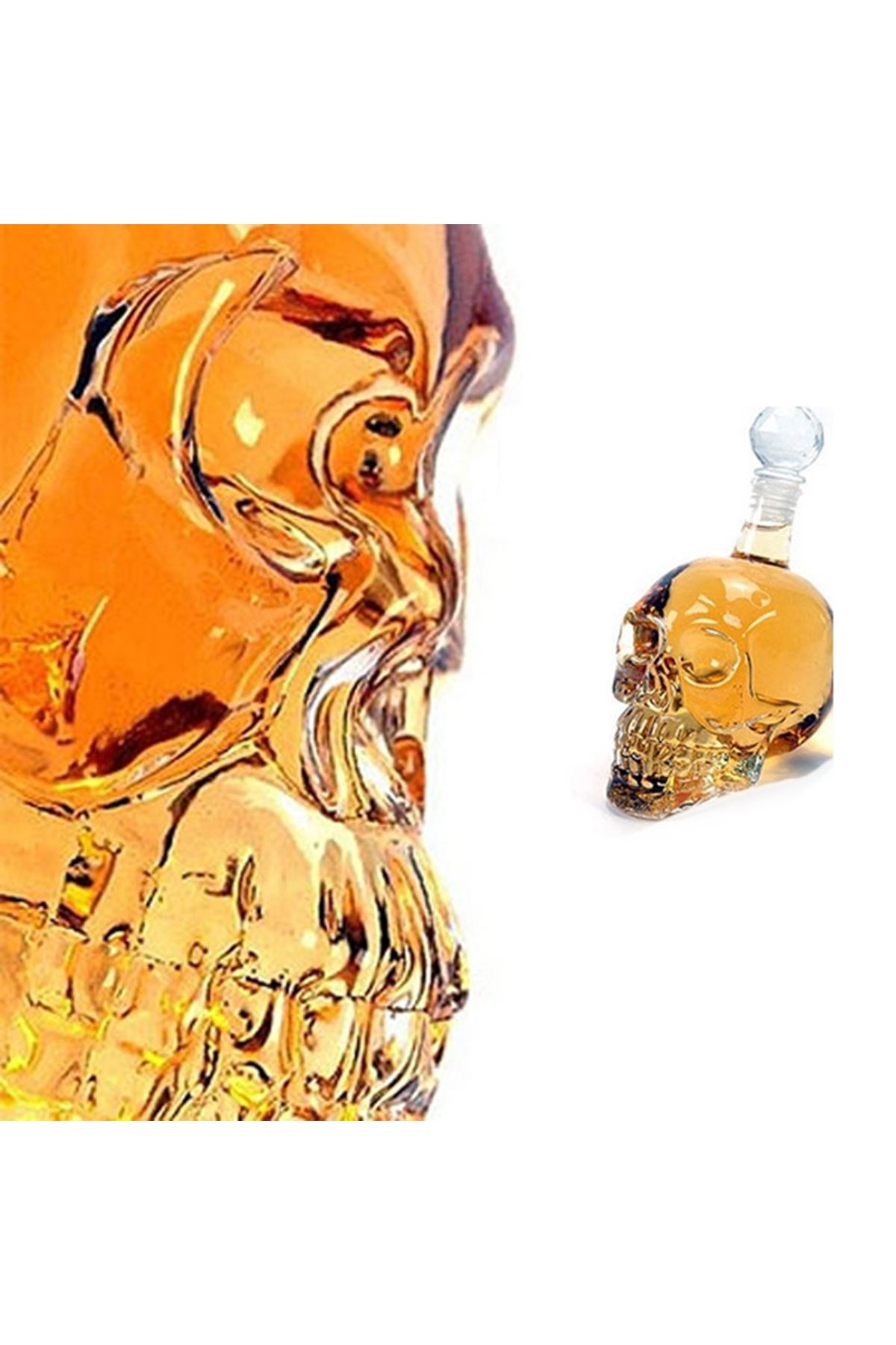Crystal Head Kuru Kafa Cam Şişe 350 Ml