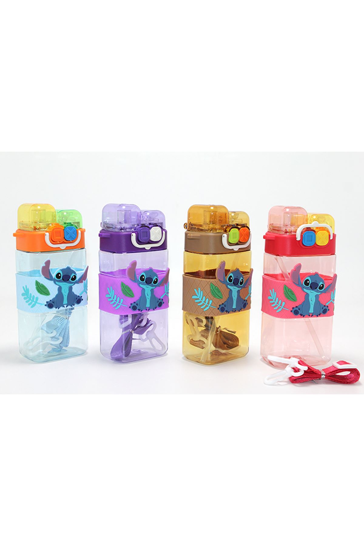 Stitch Çift Bölmeli Pipetli Suluk - Model 2