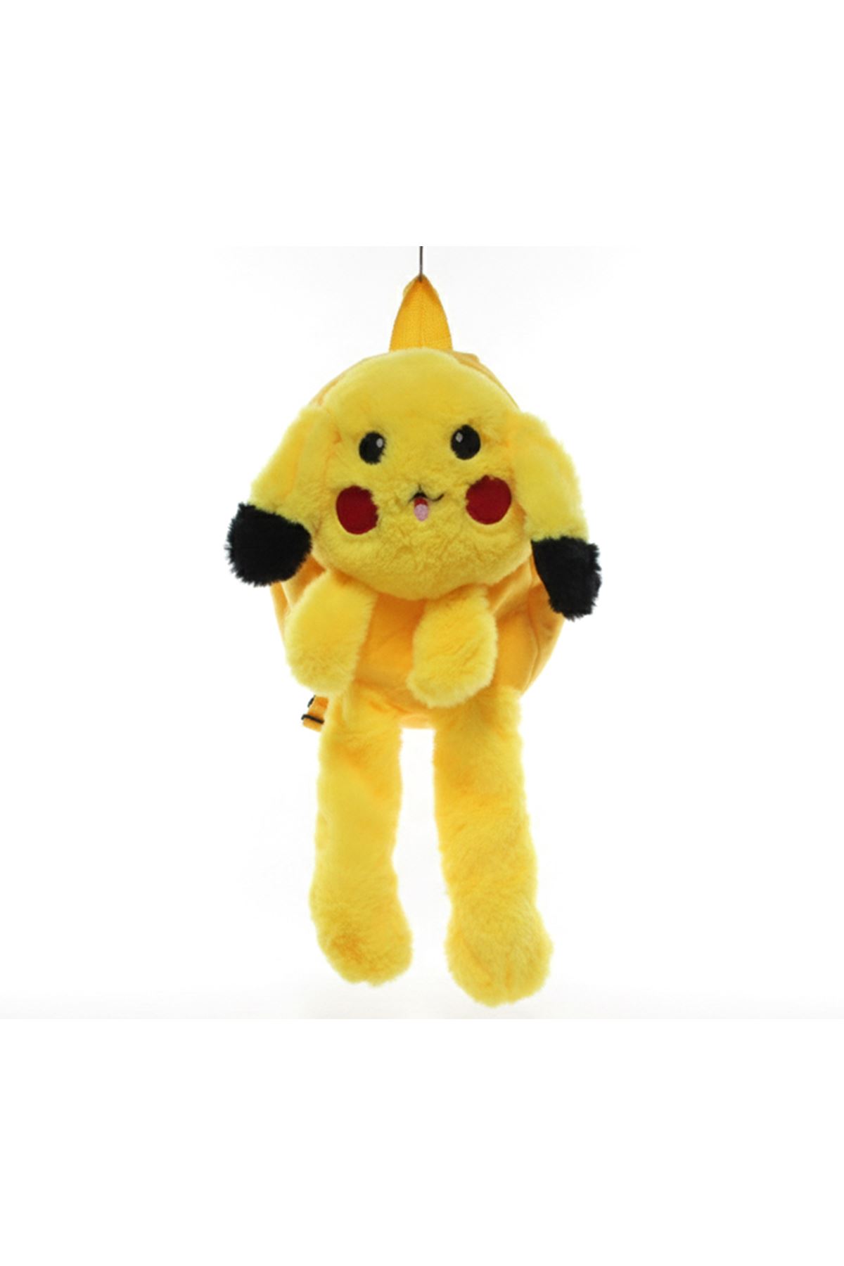 Peluş Işıklı Oynar Kulaklı Pikachu Sırt Çantası