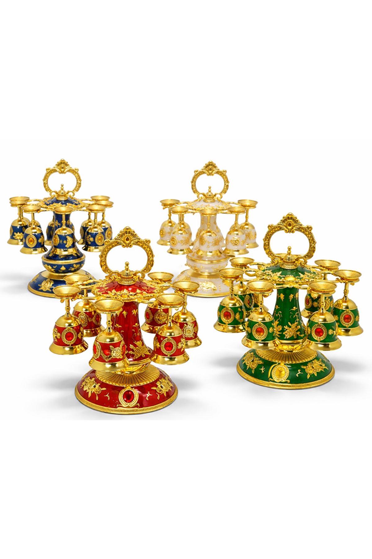 6'lı Lüks Sunum Ve Dekoratif Kadeh Seti