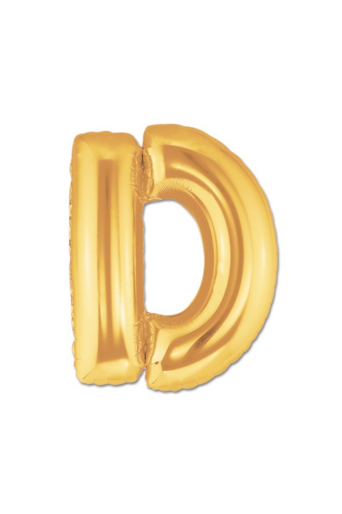 Altın Sarısı Folyo D Harfi Balon 1 Metre