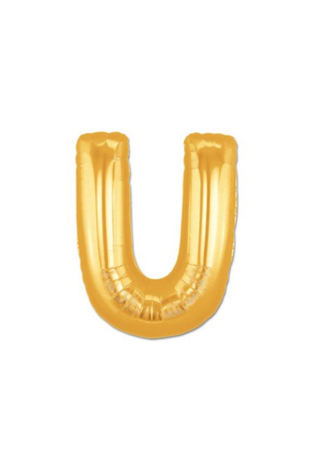 Altın Sarısı Folyo U Harfi Balon 1 Metre