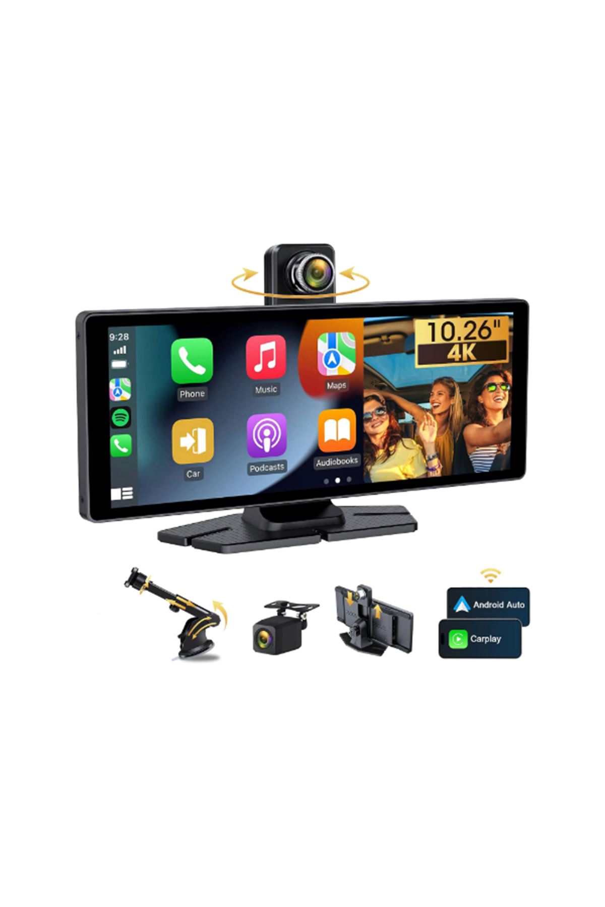 Çift Lens Kameralı Apple Ve Android CarPlay