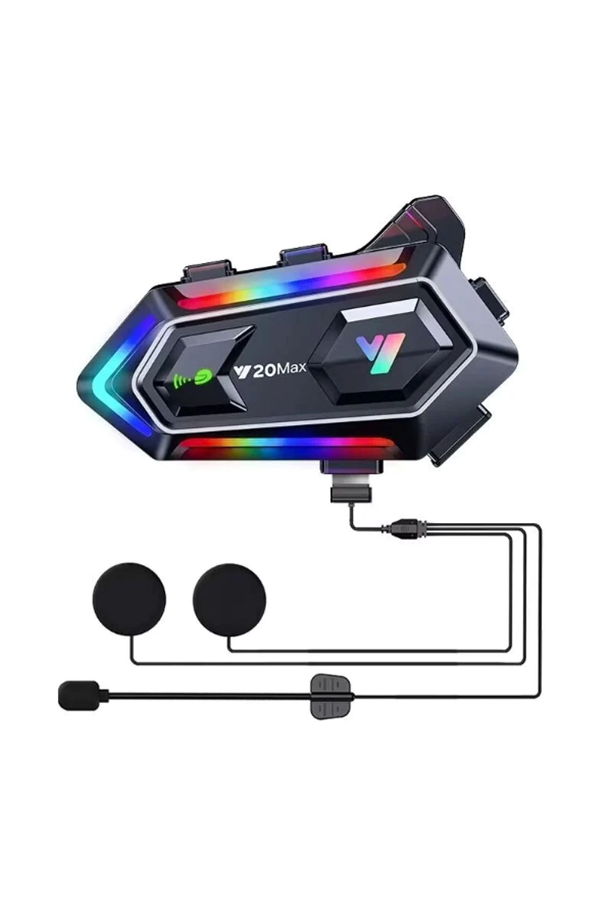 Y20 Max Kablosuz Motosiklet Kask Intercom