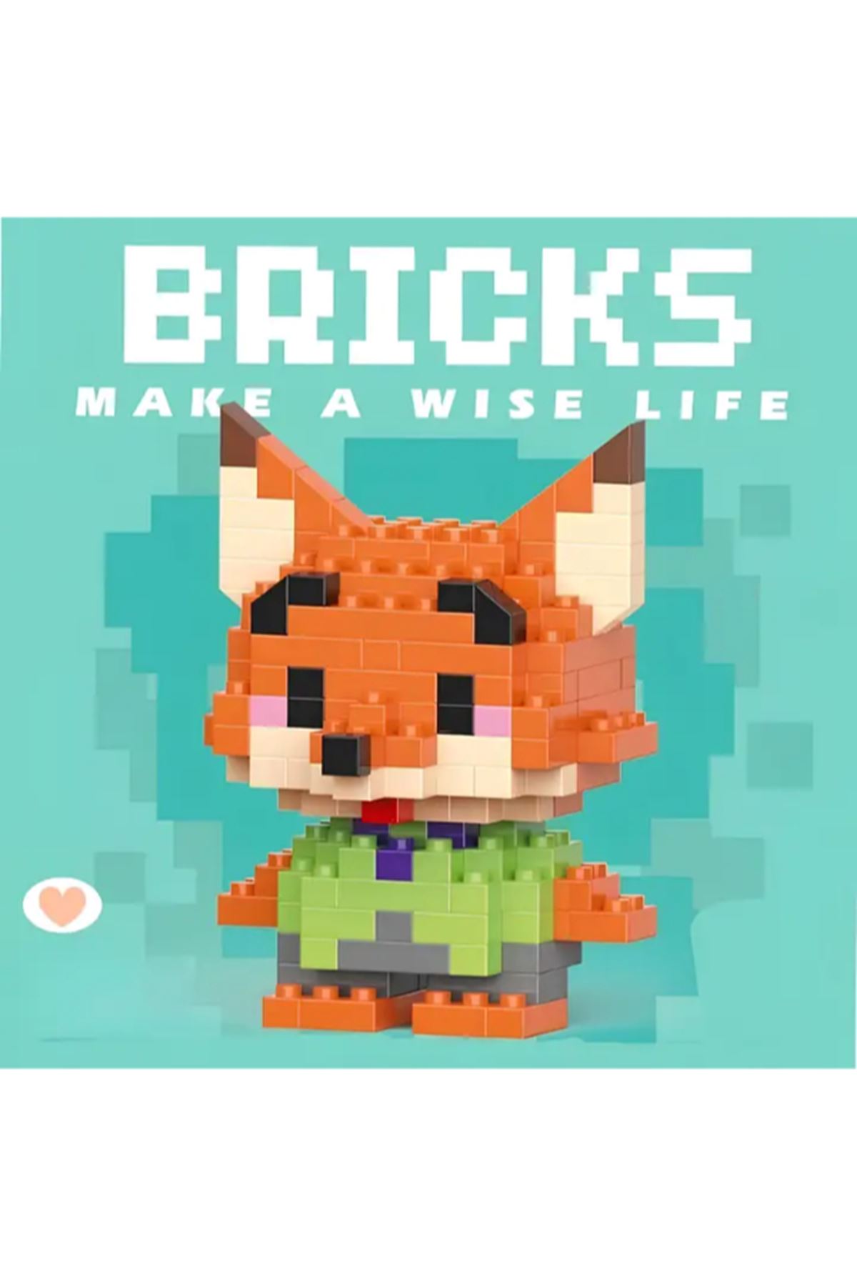 Bricks Zootropolis Nick Wilde Mini Lego Figürü