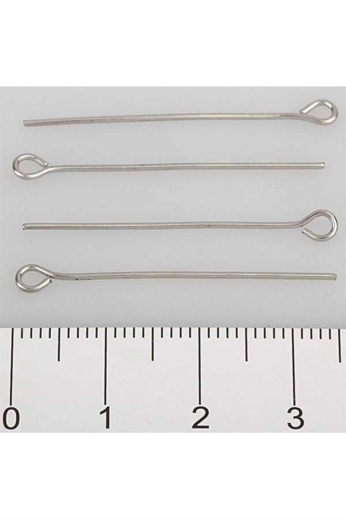 2,5 cm Halkalı Çivi 50 Gram - Gümüş Rengi