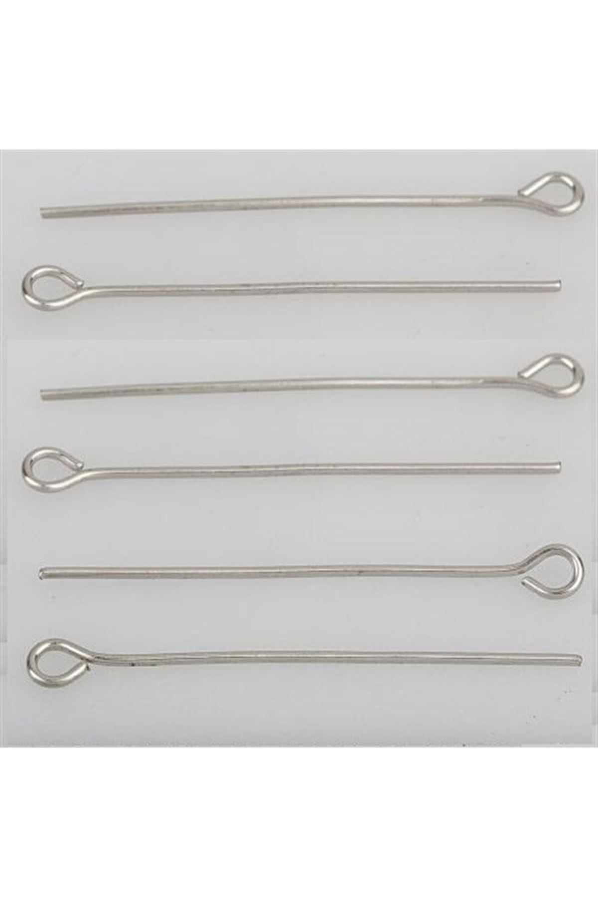 2,5 cm Halkalı Çivi 50 Gram - Gümüş Rengi