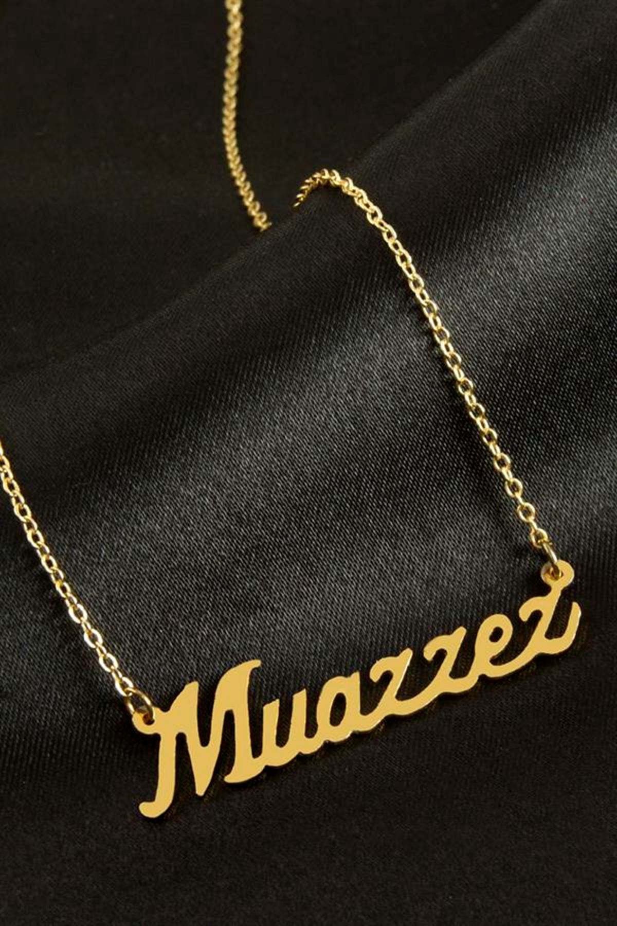 Muazzez İsimli Kolye (Kişiye Özel) - Sarı
