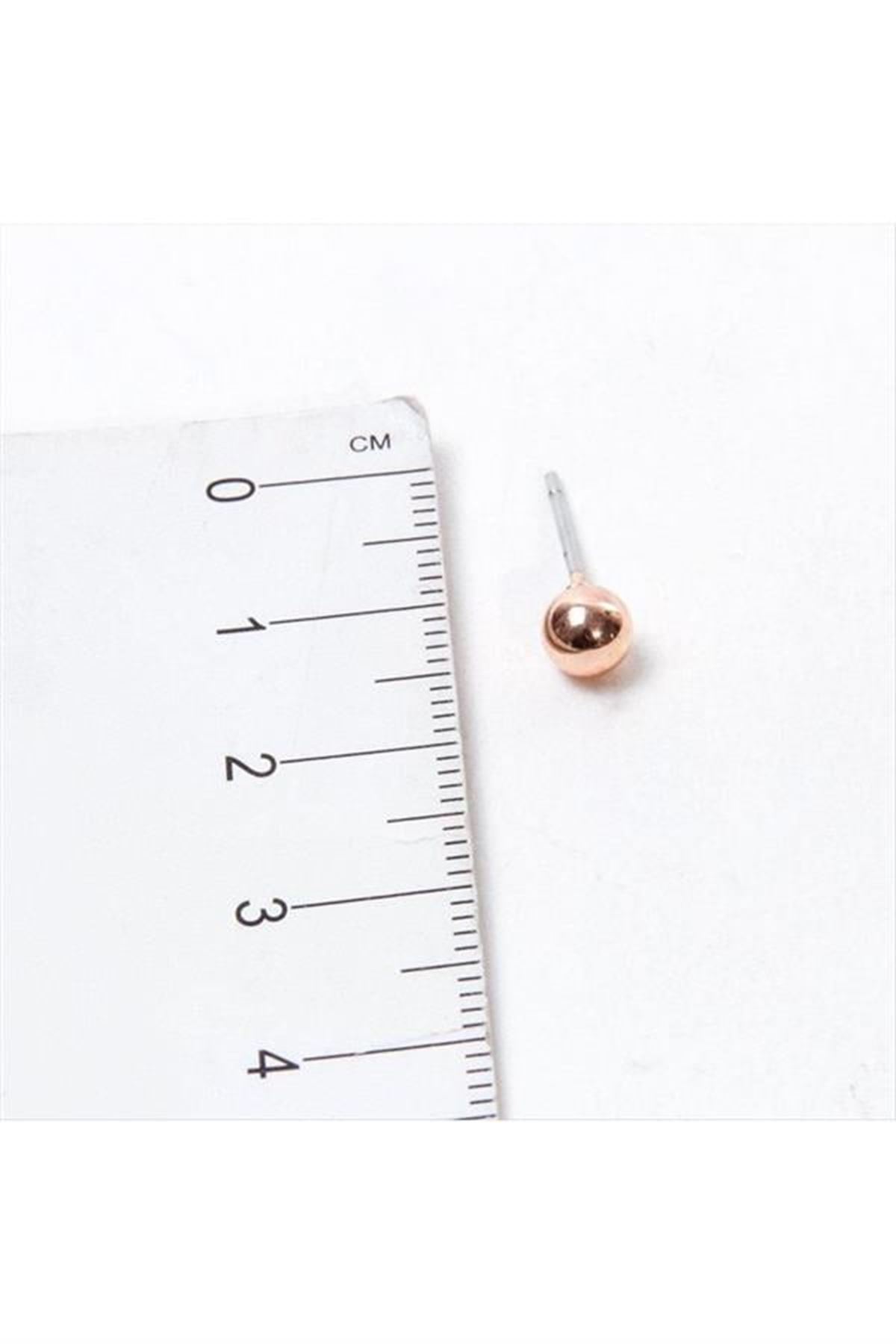 Roz Renk Metal Top Küpe 50 Gram - Roz-1