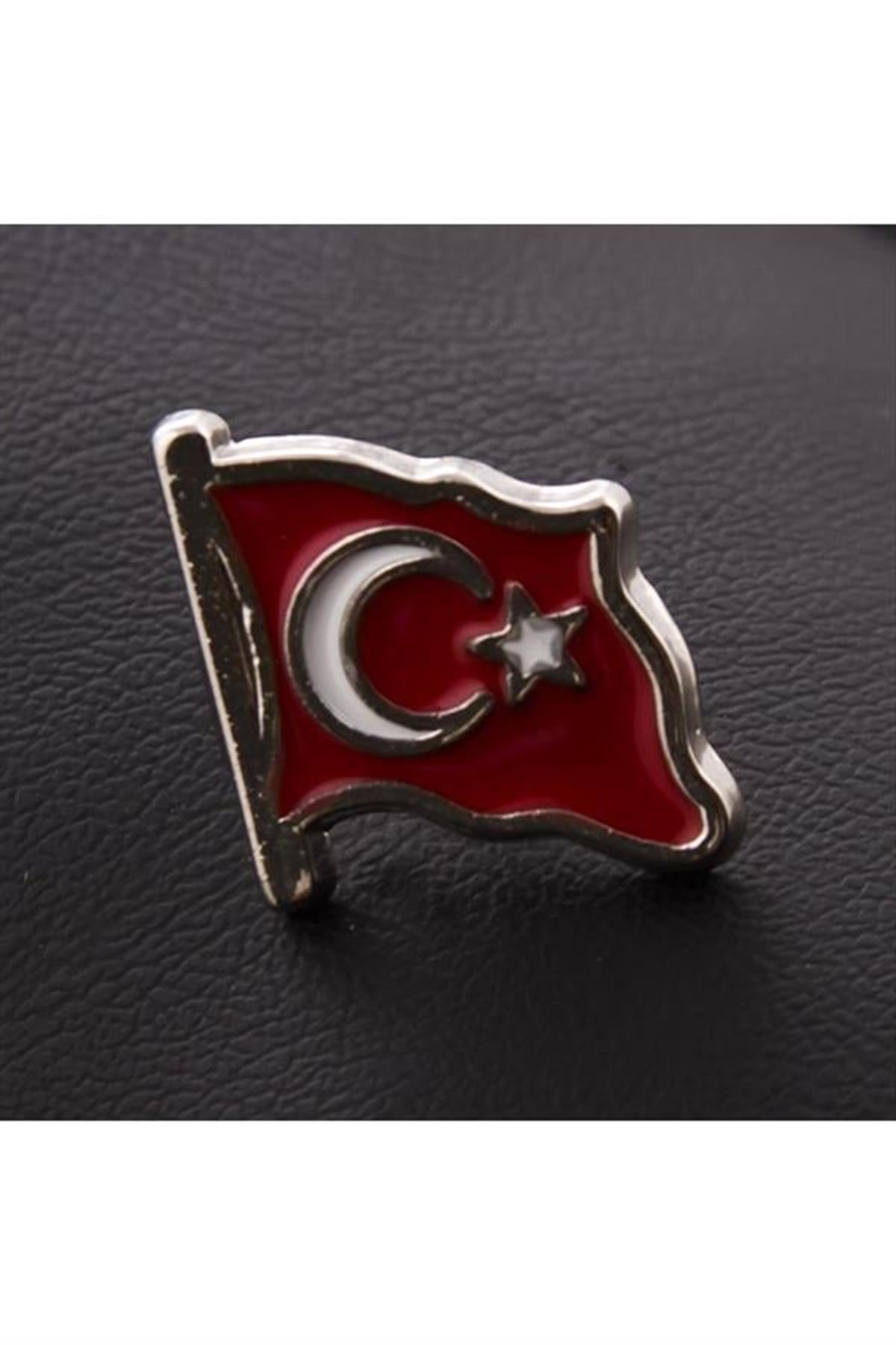 Ay Yıldız Yaka Rozet - Gri