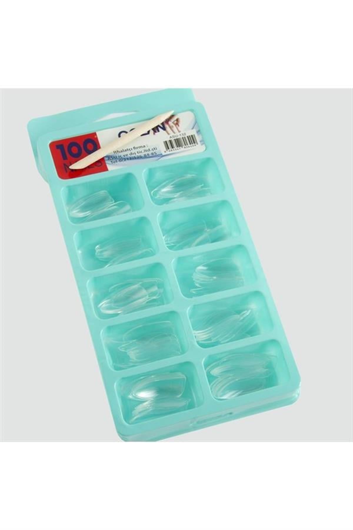 100 Adet Takma Tırnak - Şeffaf