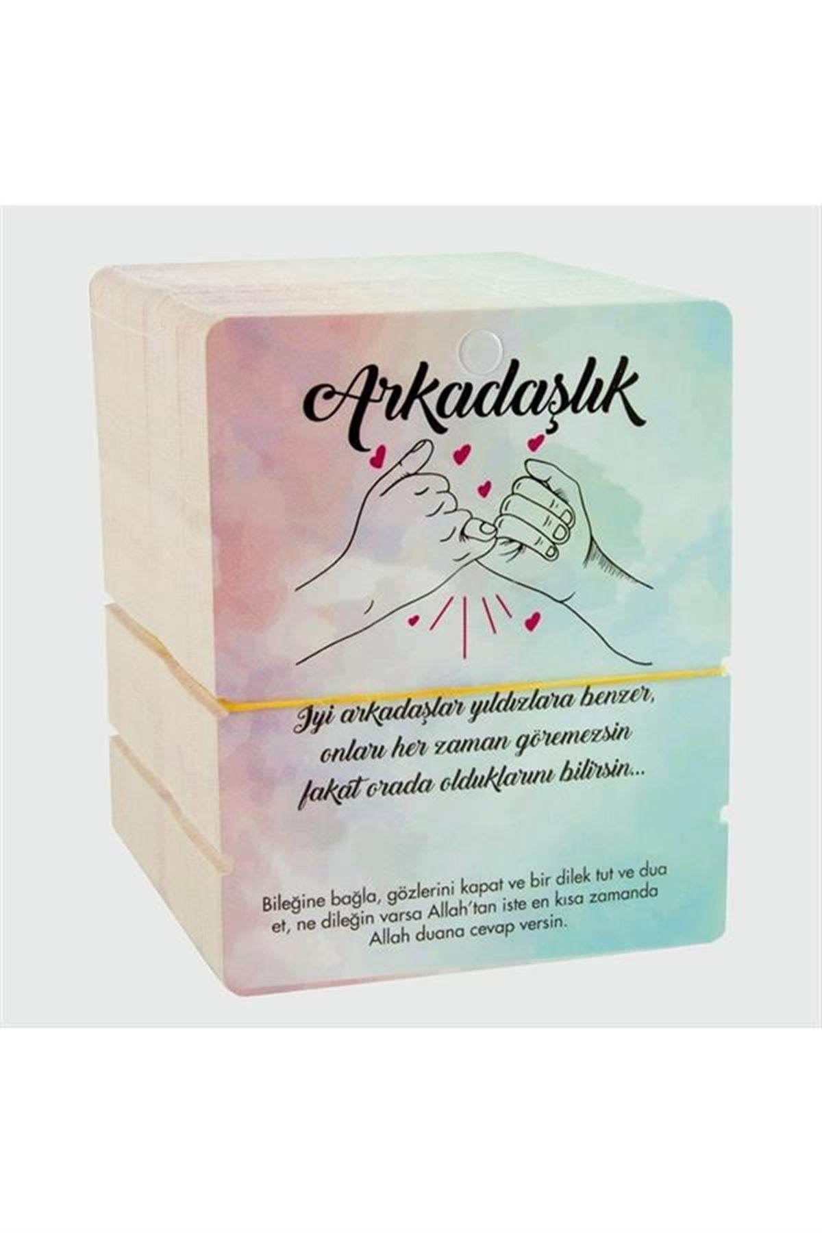 2'li Arkadaşlık Bileklik Kartı - Mavi