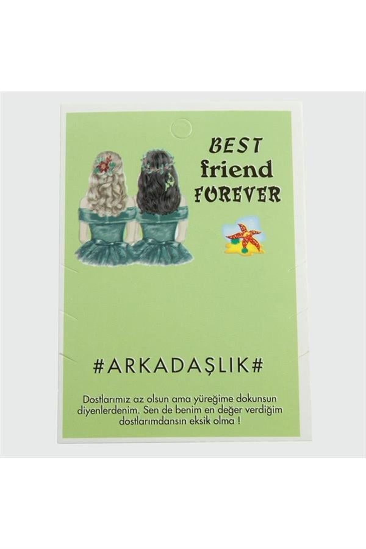 3'lü Arkadaşlık Bileklik Kartı - Yeşil