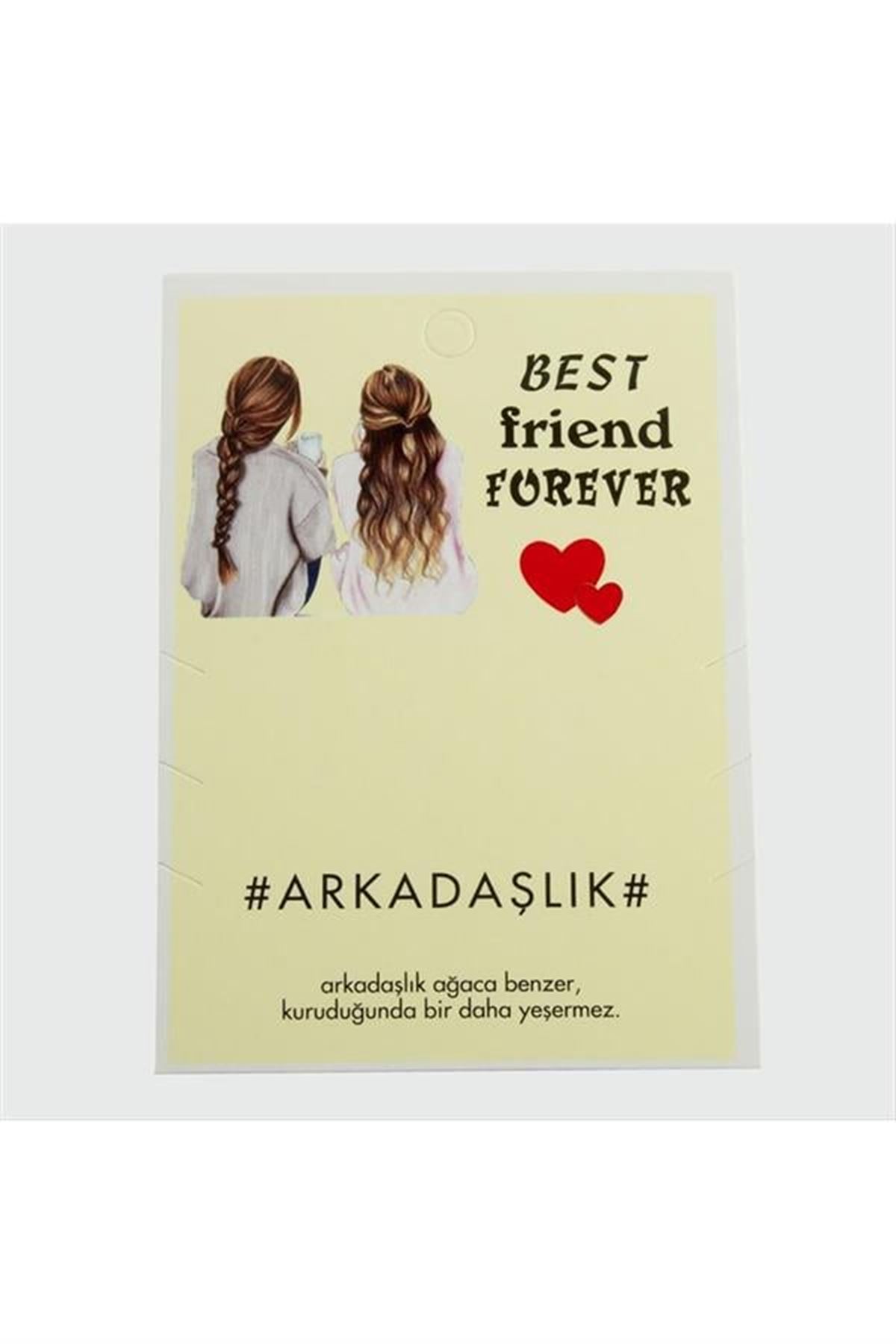 3'lü Arkadaşlık Bileklik Kartı - Sarı
