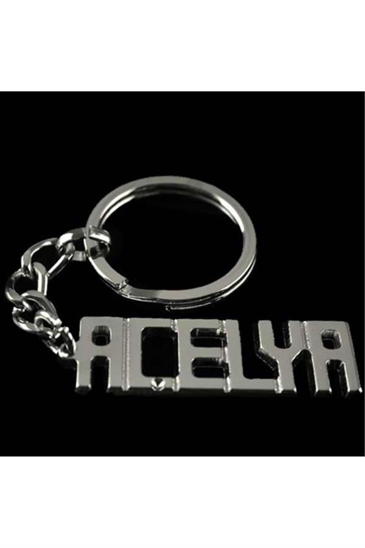 Açelya İsimli Anahtarlık - Gümüş Rengi