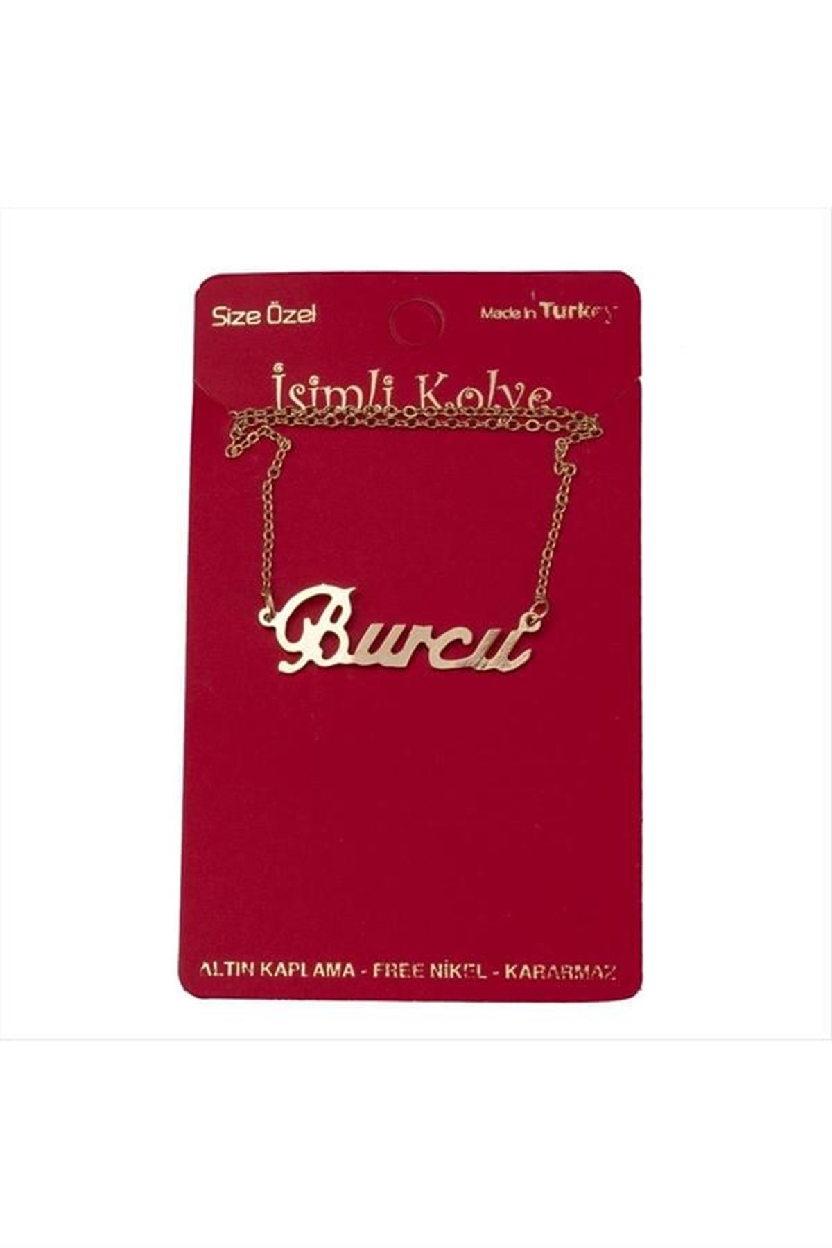 Burcu isimli kolye (Kişiye Özel) - Sarı