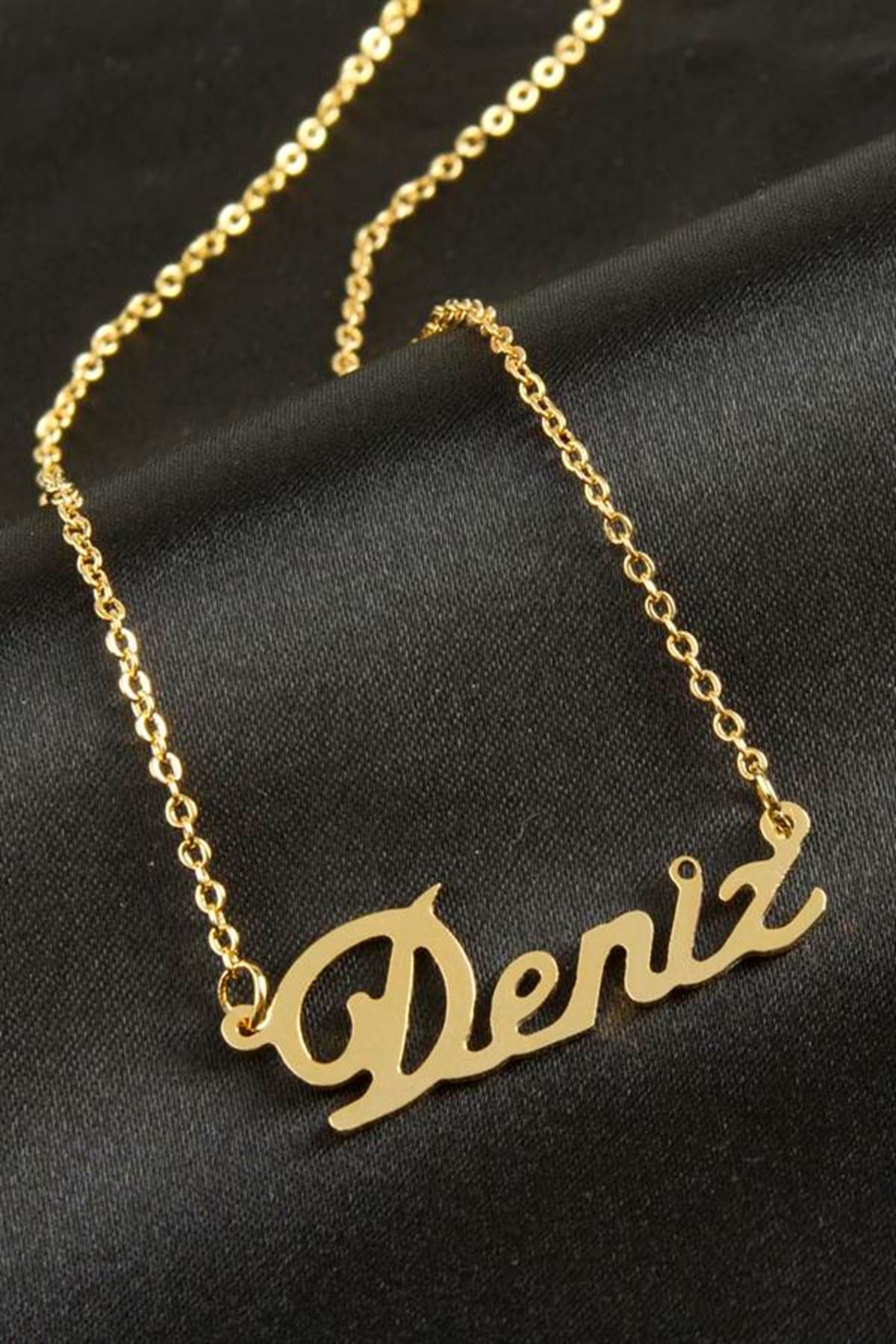 Deniz isimli kolye (Kişiye Özel) - Sarı