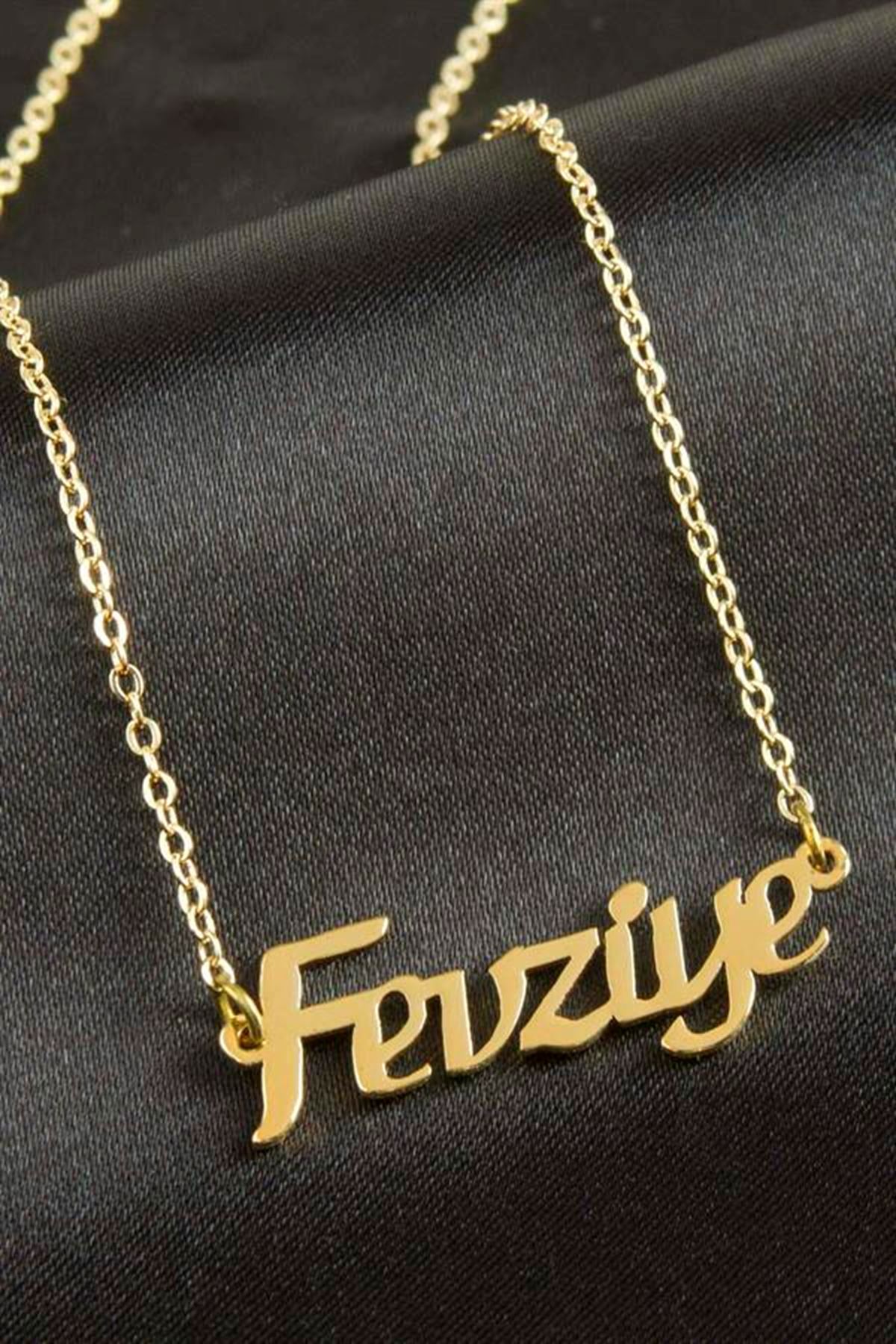 Fevziye isimli kolye (Kişiye Özel) - Sarı