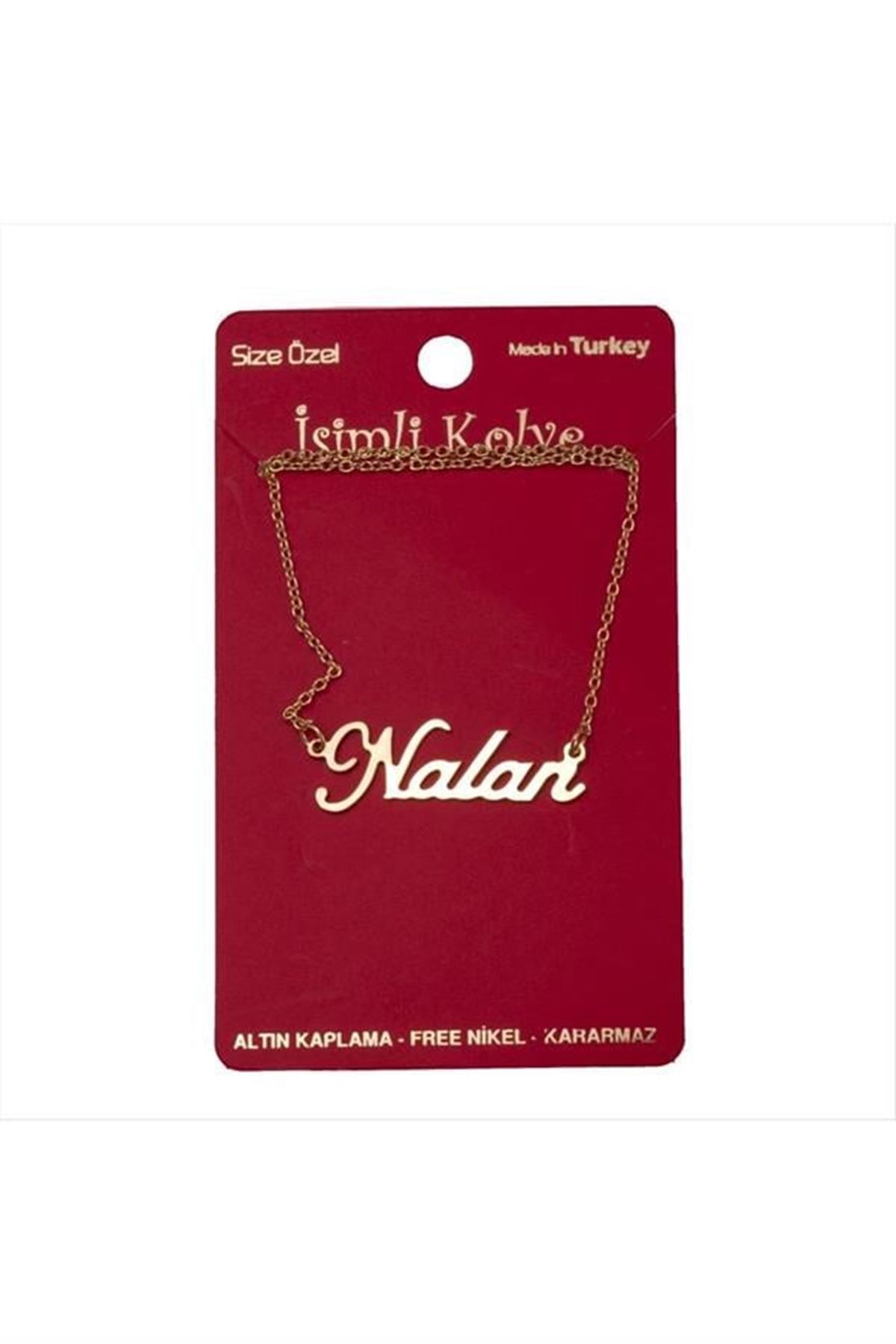 Nalan isimli kolye (Kişiye Özel) - Sarı