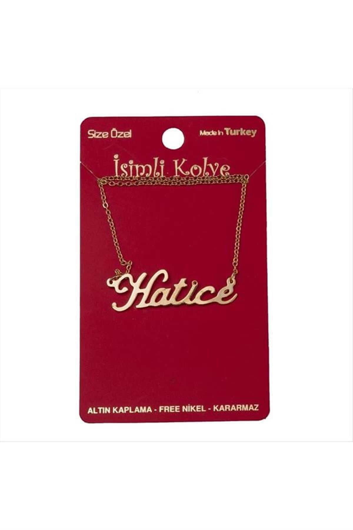 Hatice isimli kolye (Kişiye Özel) - Sarı