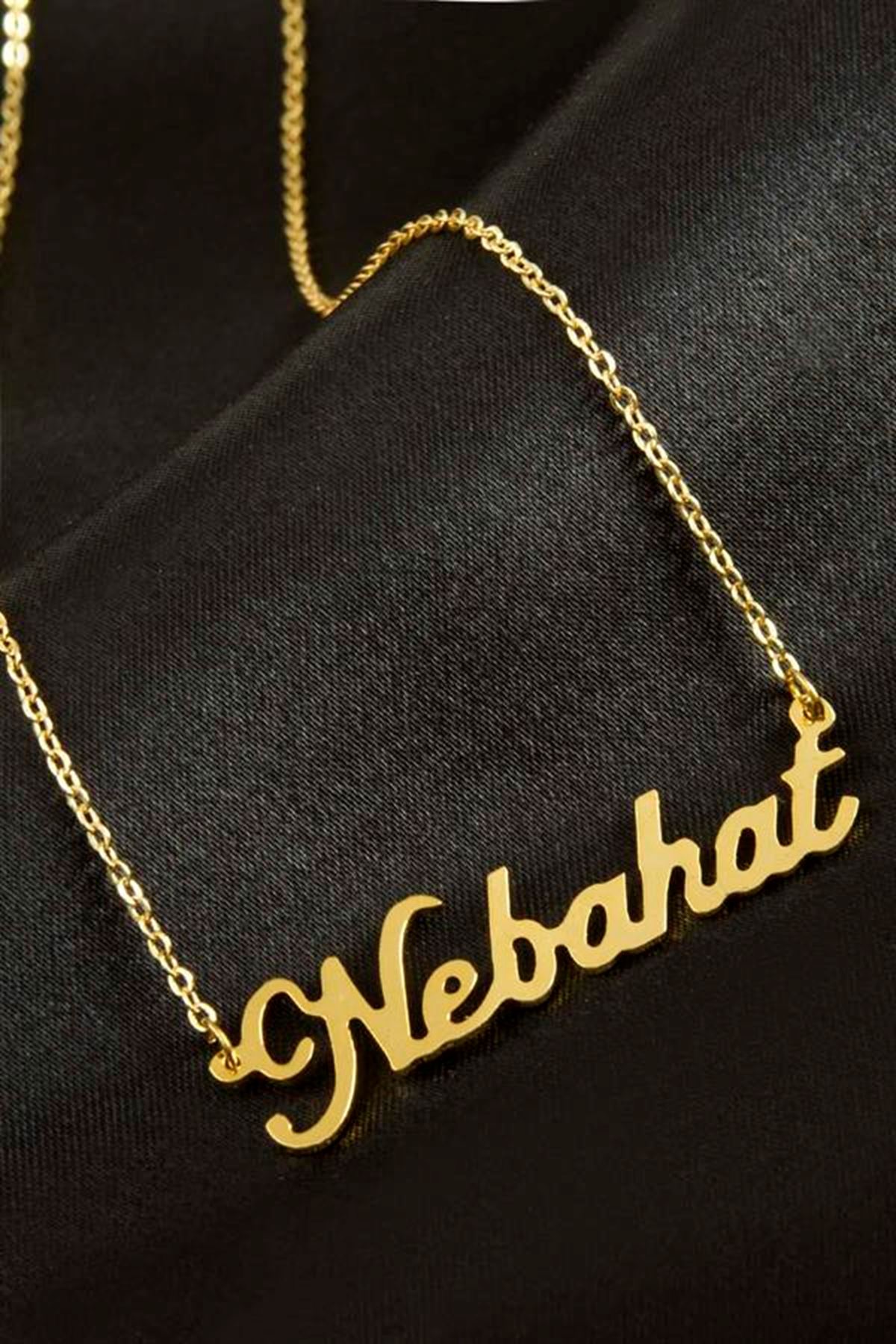 Nebahat isimli kolye (Kişiye Özel) - Sarı
