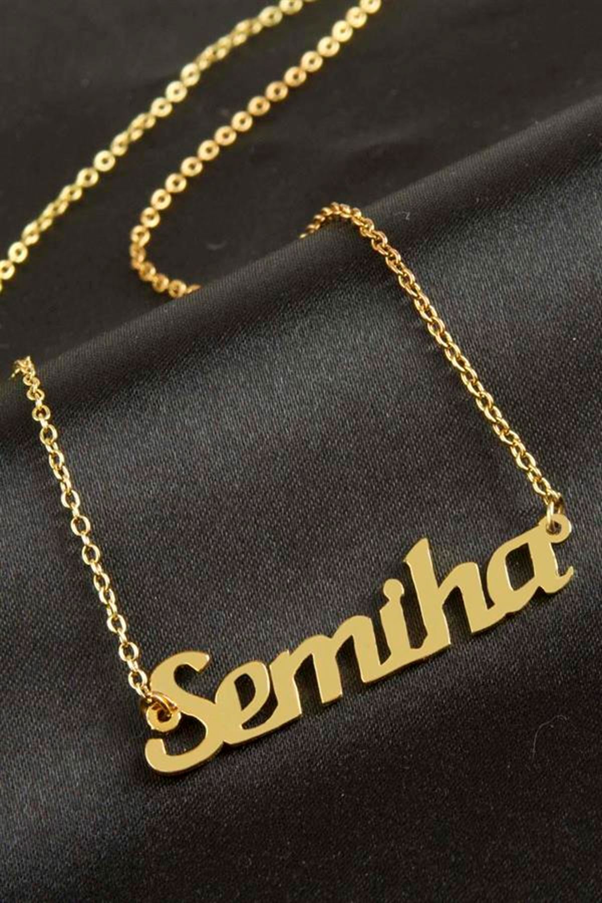 Semiha isimli kolye (Kişiye Özel) - Sarı