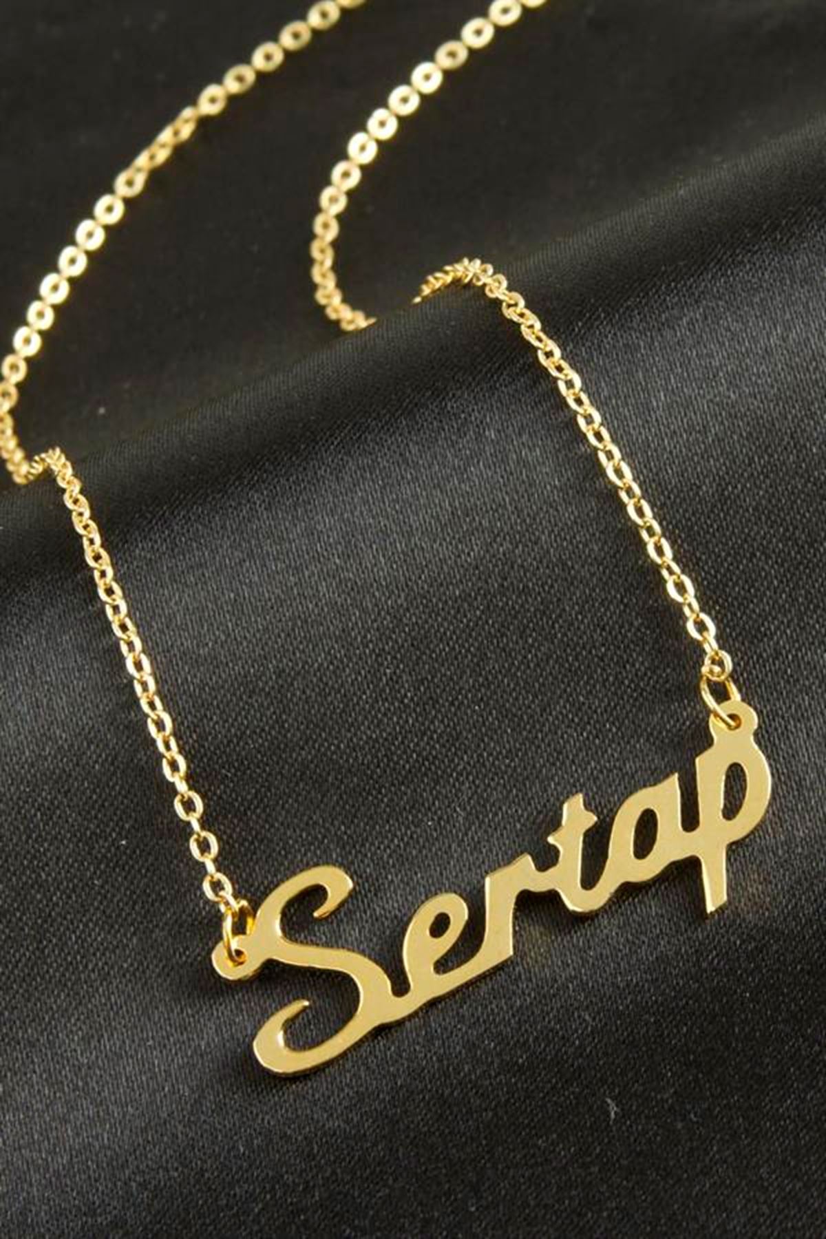 Sertap isimli kolye (Kişiye Özel) - Sarı