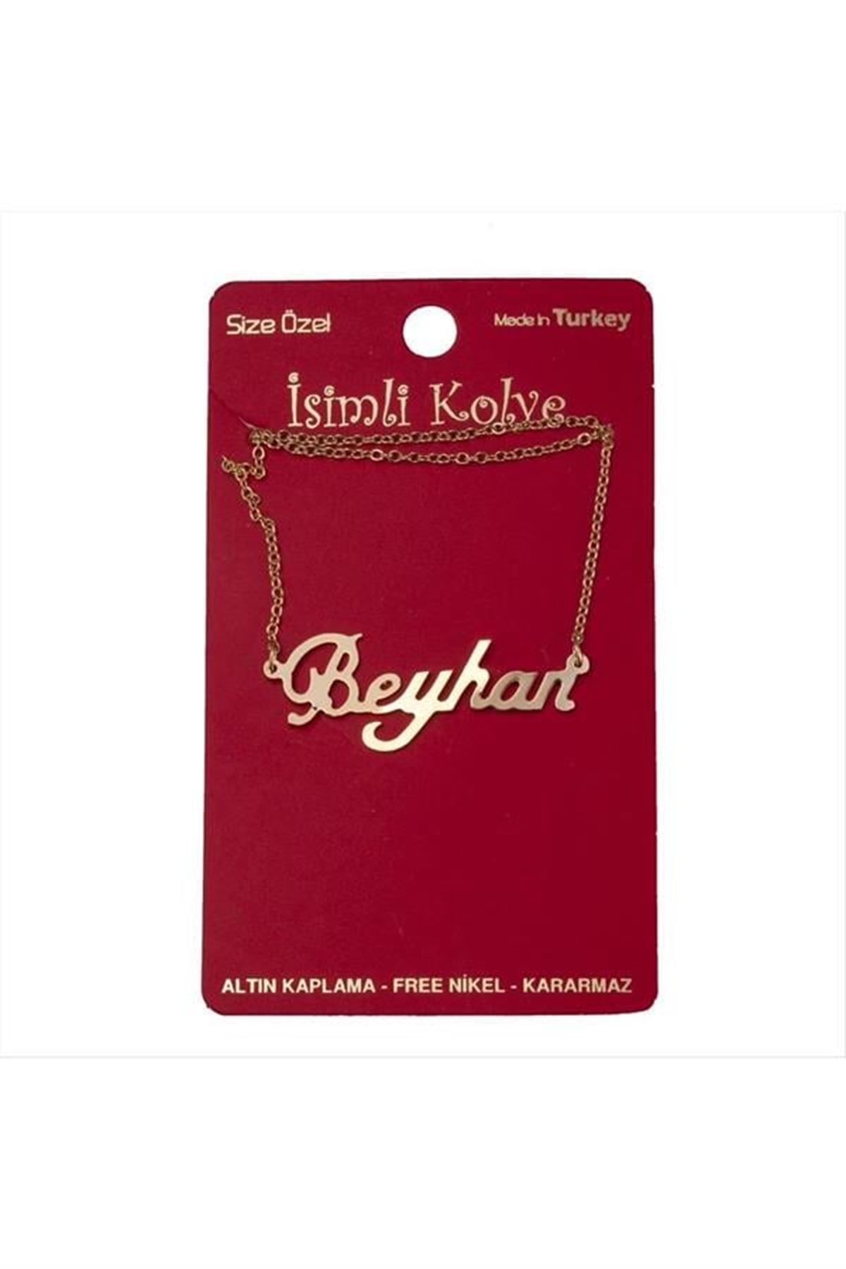 Beyhan isimli kolye (Kişiye Özel) - Sarı
