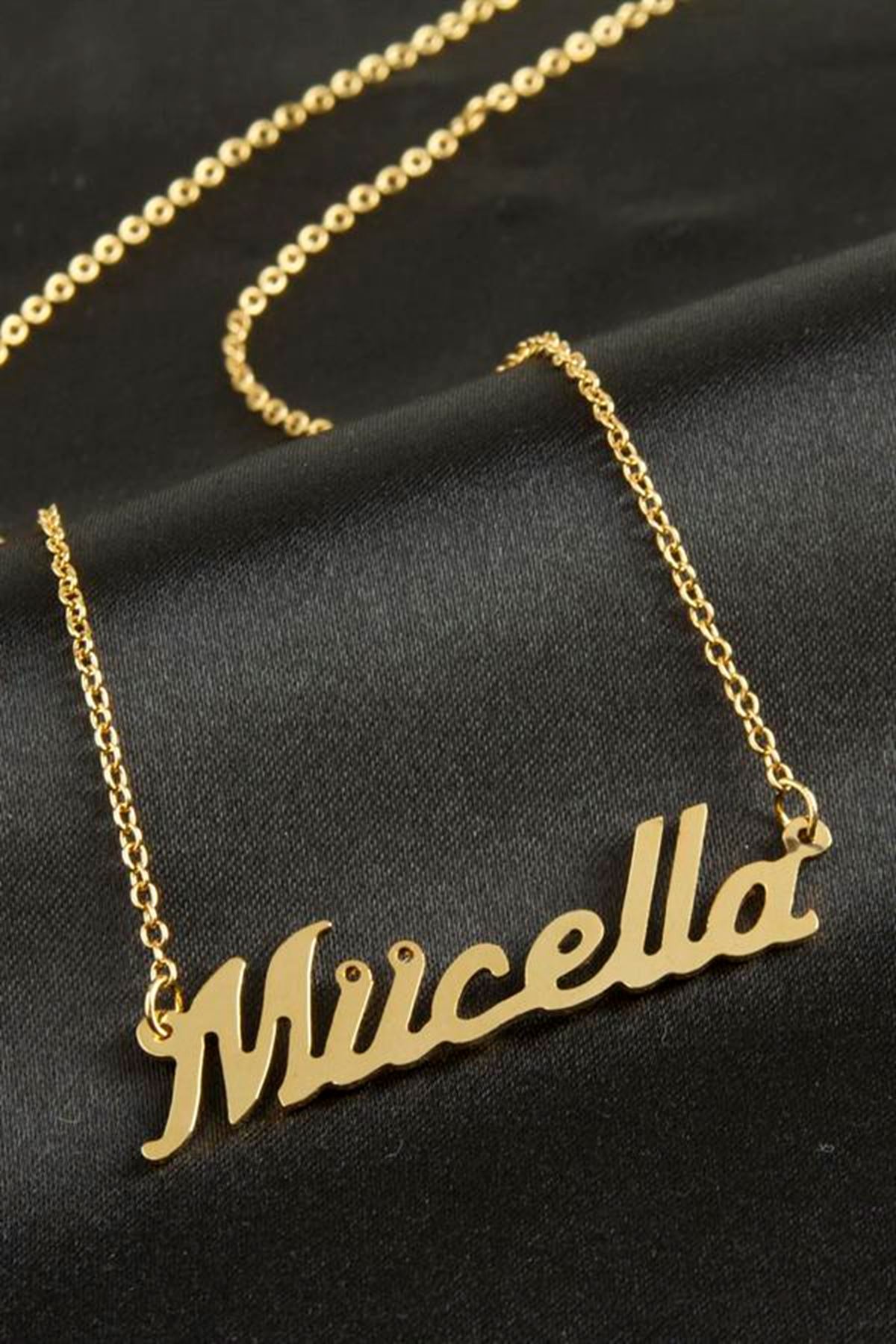 Mücella isimli kolye (Kişiye Özel) - Sarı