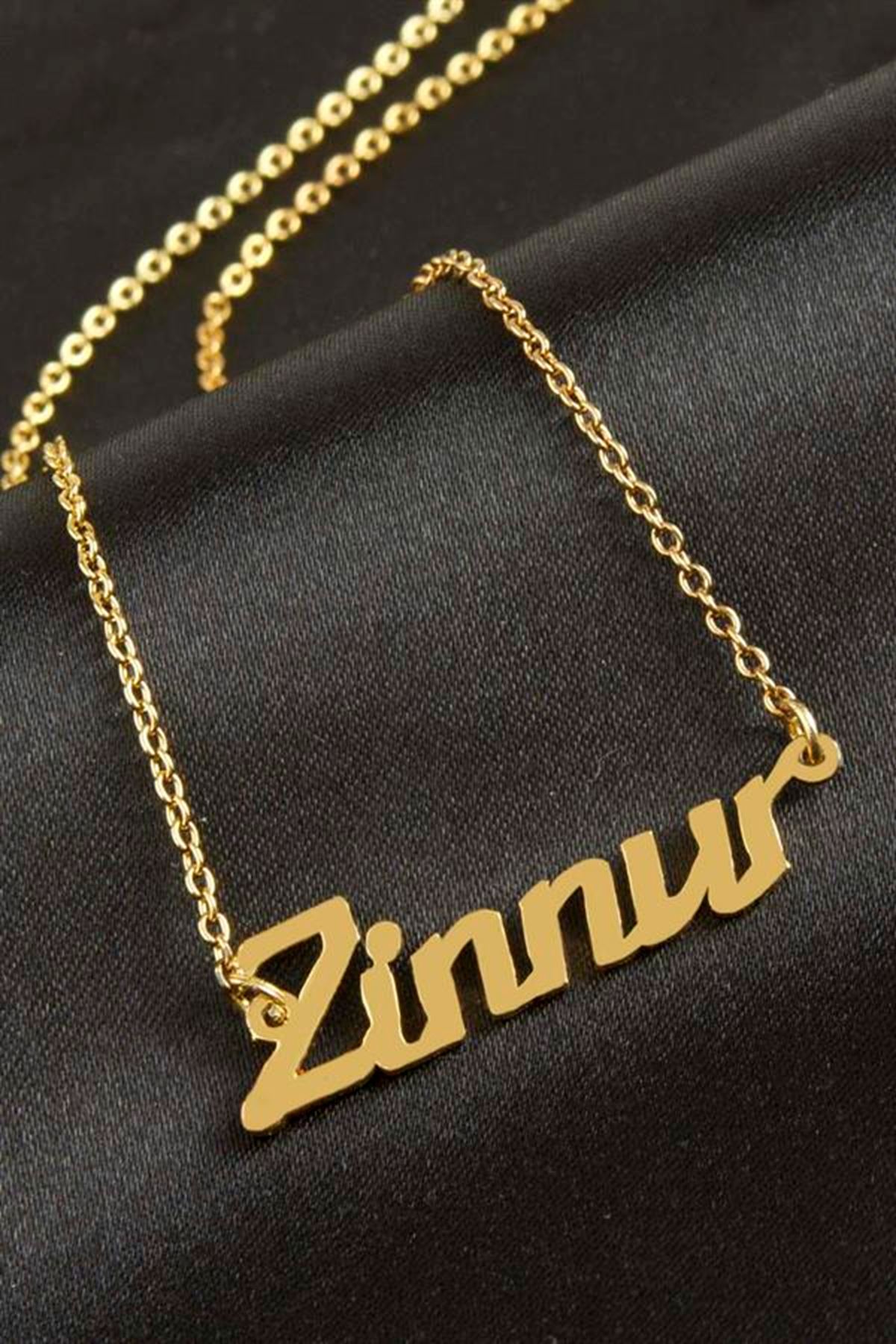 Zinnur isimli kolye (Kişiye Özel) - Sarı
