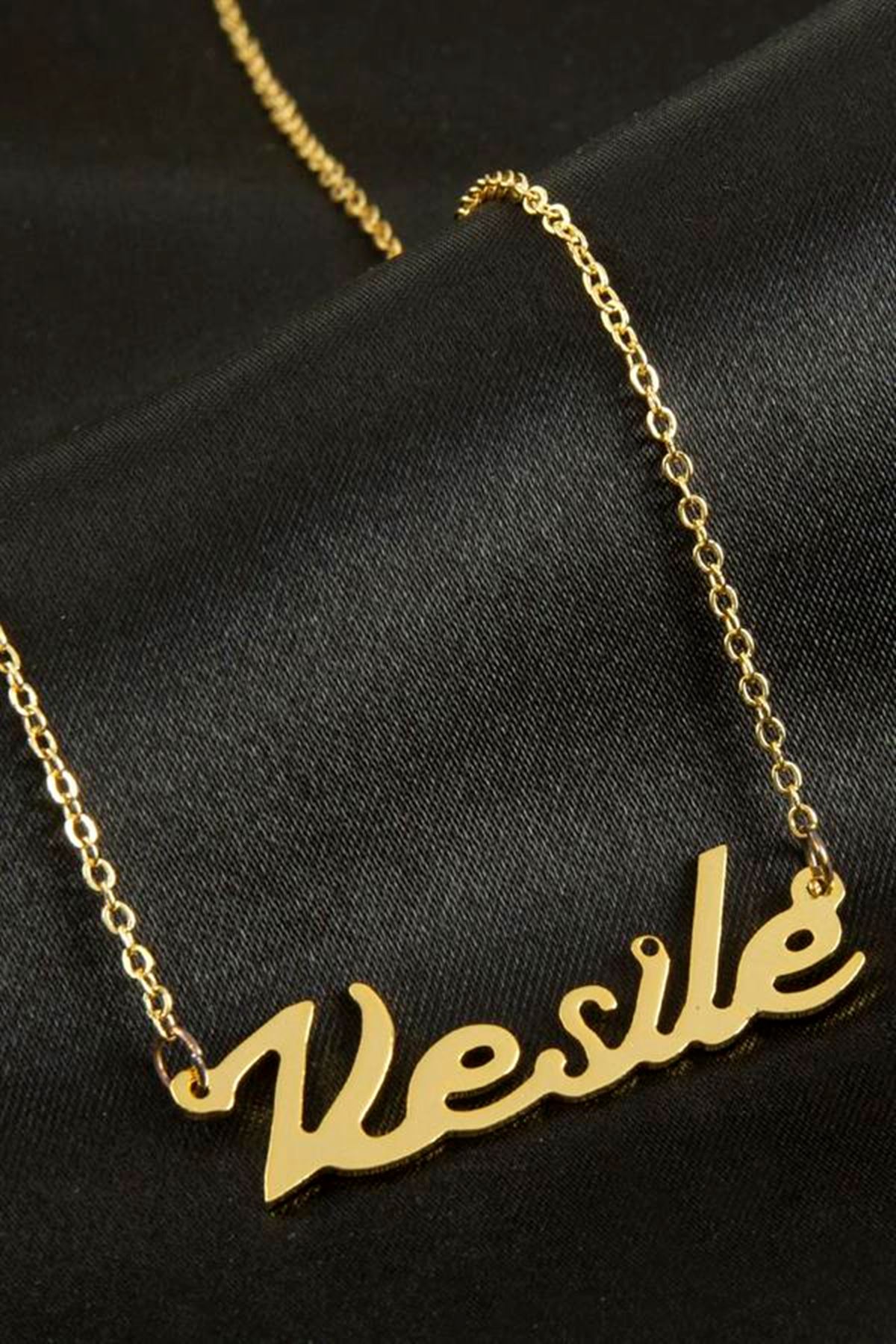 Vesile isimli kolye (Kişiye Özel) - Sarı