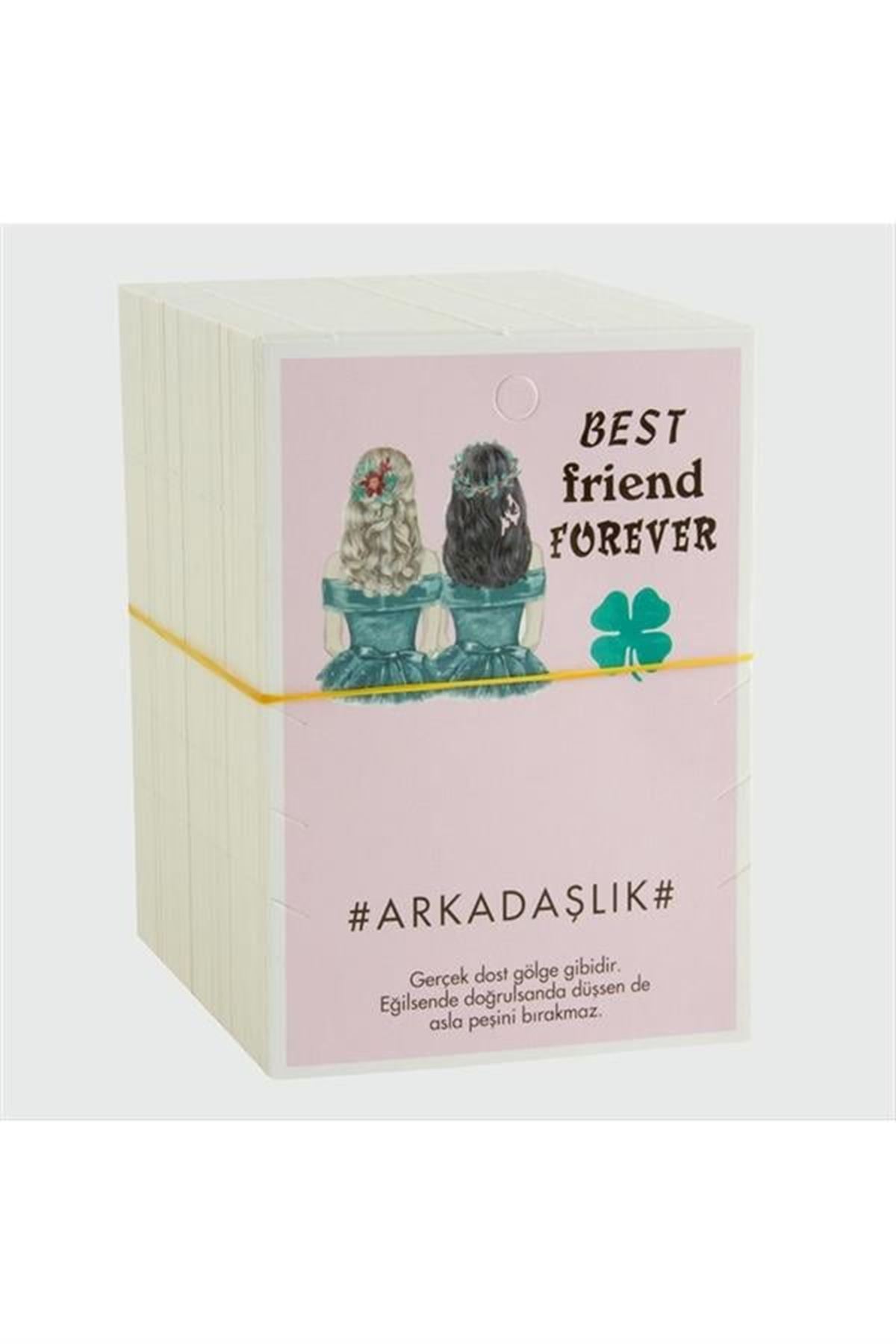 3'lü Arkadaşlık Bileklik Kartı - Lila
