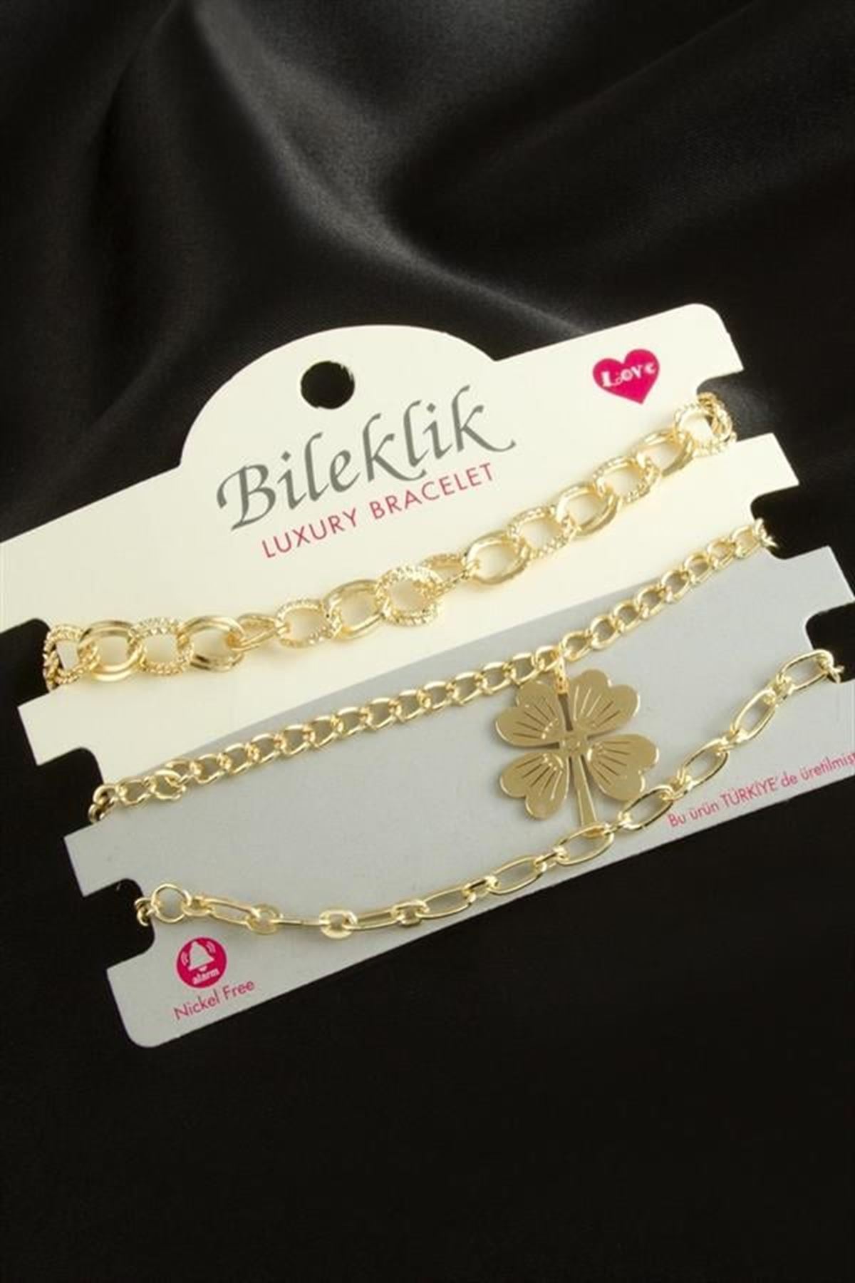 Karışık Trend Zincir Bileklik - Gümüş Rengi