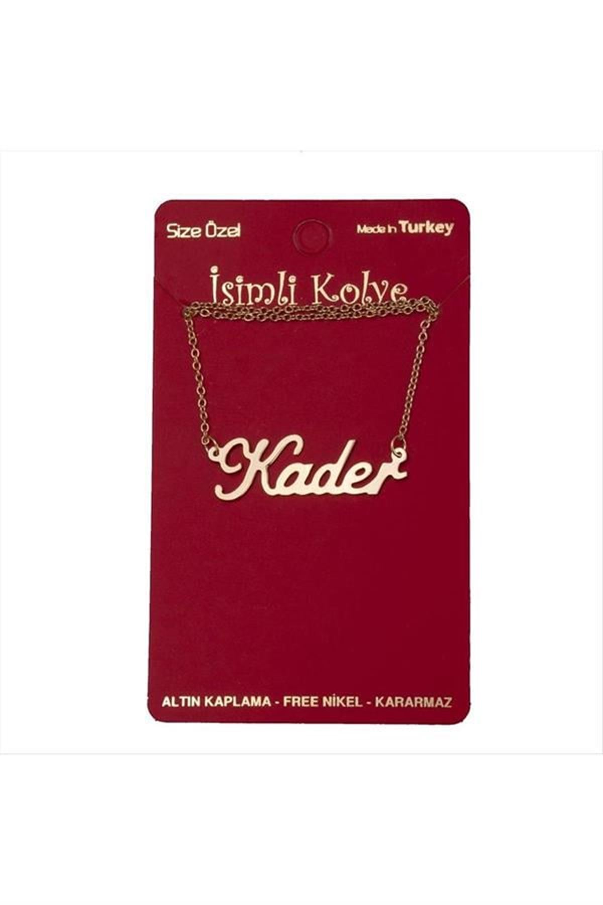 Kader isimli kolye - Sarı