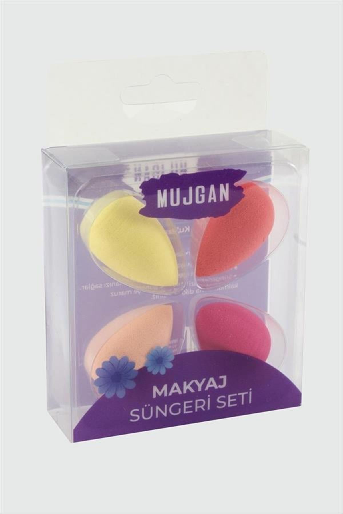 4 Adet Yumurta Minik Makyaj Süngeri - Karışık Renk 1