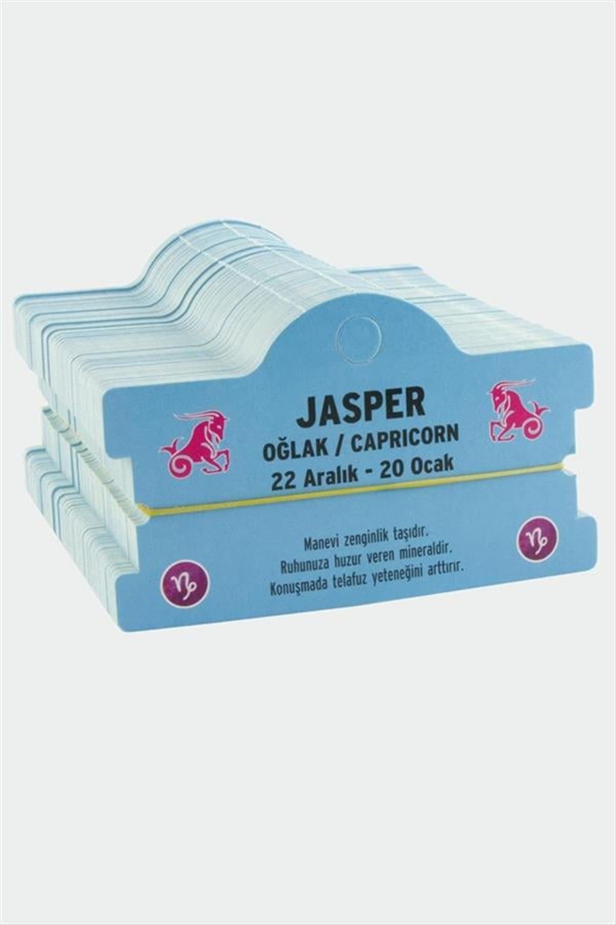 Jasper & Oğlak Burç Bileklik Kartı - Mavi