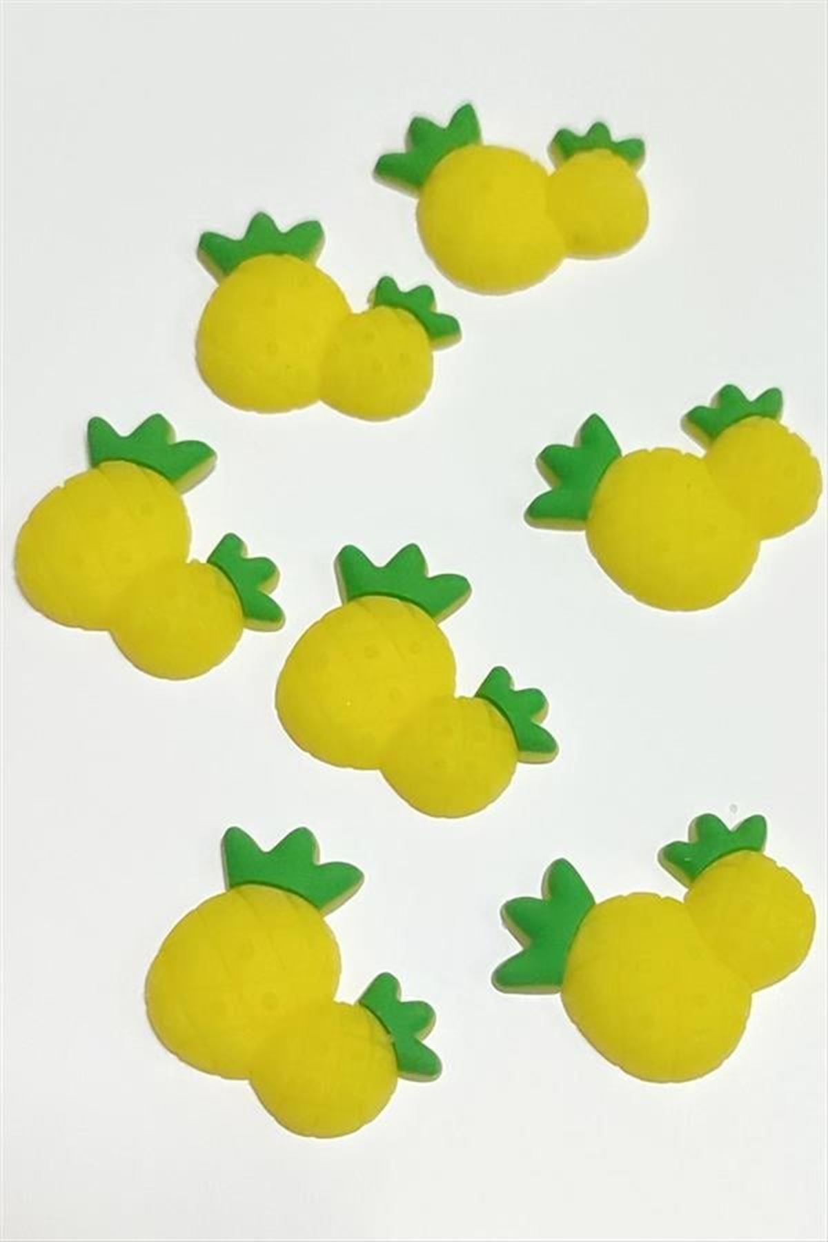Ananas Silikonlu Figür 1 Adet - Sarı