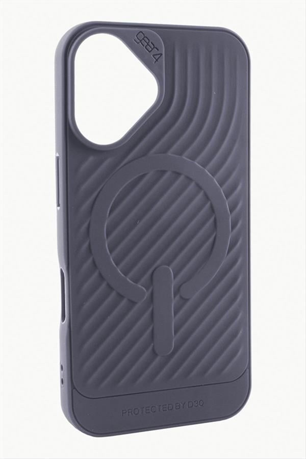 iPhone 16 Plus Lüx Magsaff Gear Silikon Kılıf - Mor