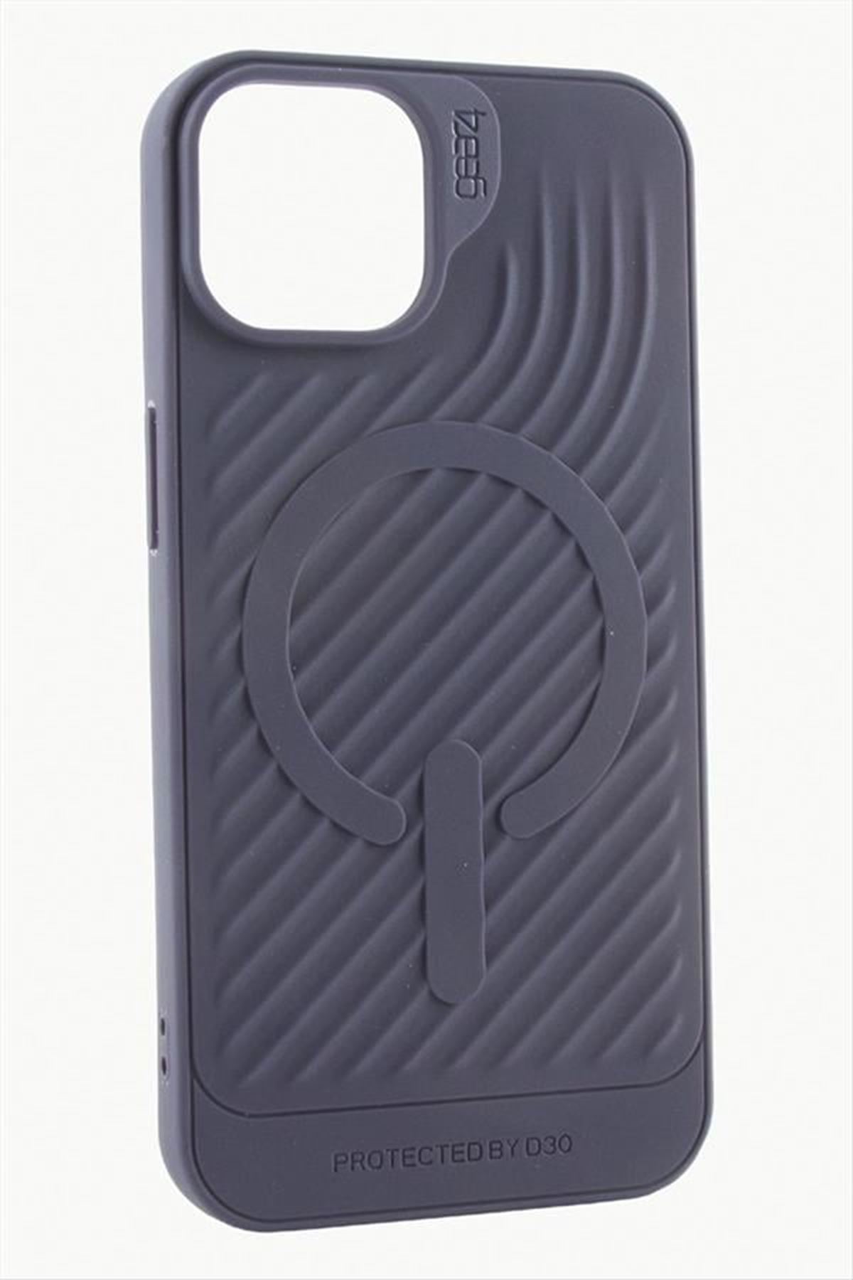 iPhone 16 Pro Lüx Magsaff Gear Silikon Kılıf - Mor
