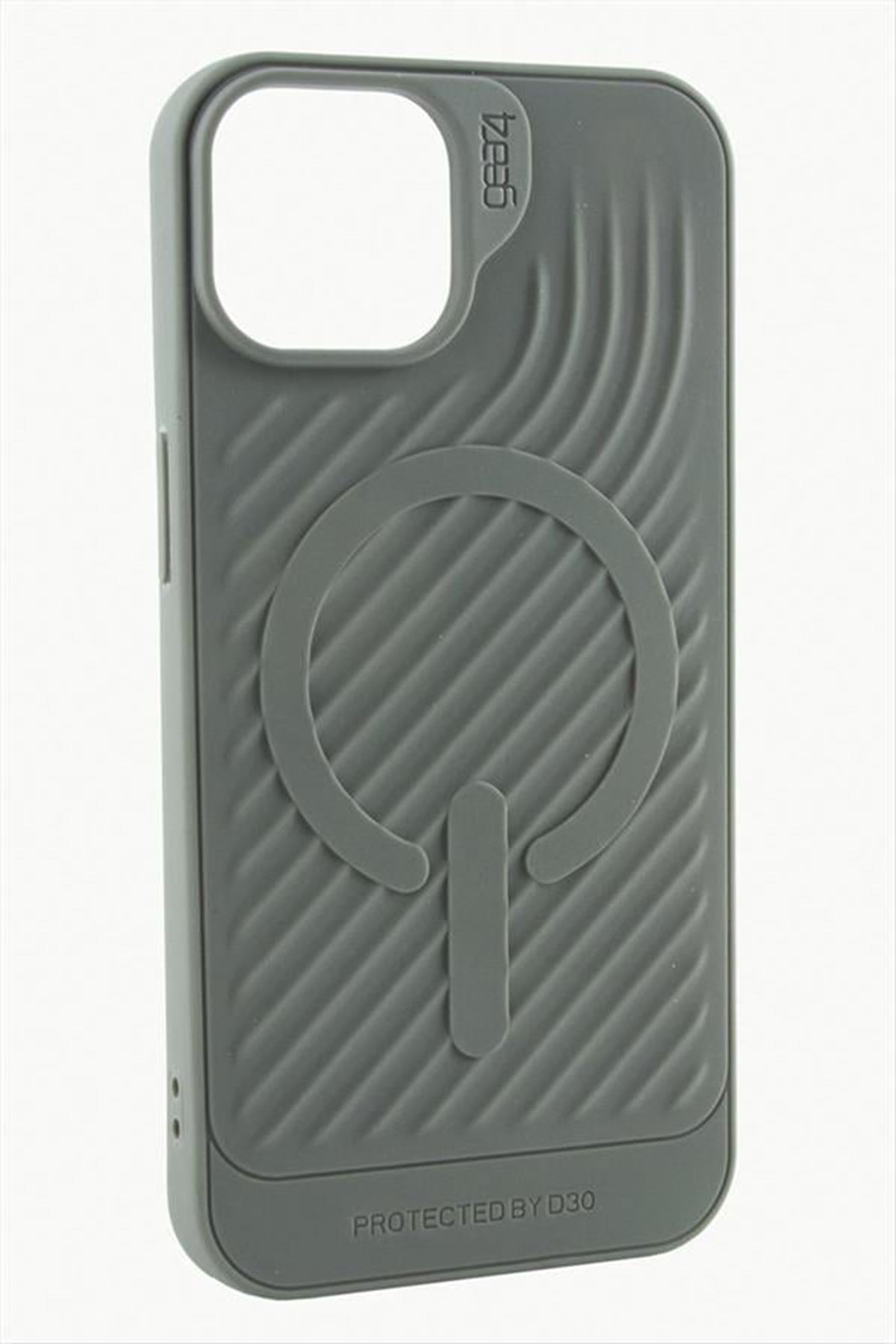 iPhone 16 Pro Lüx Magsaff Gear Silikon Kılıf - Gri