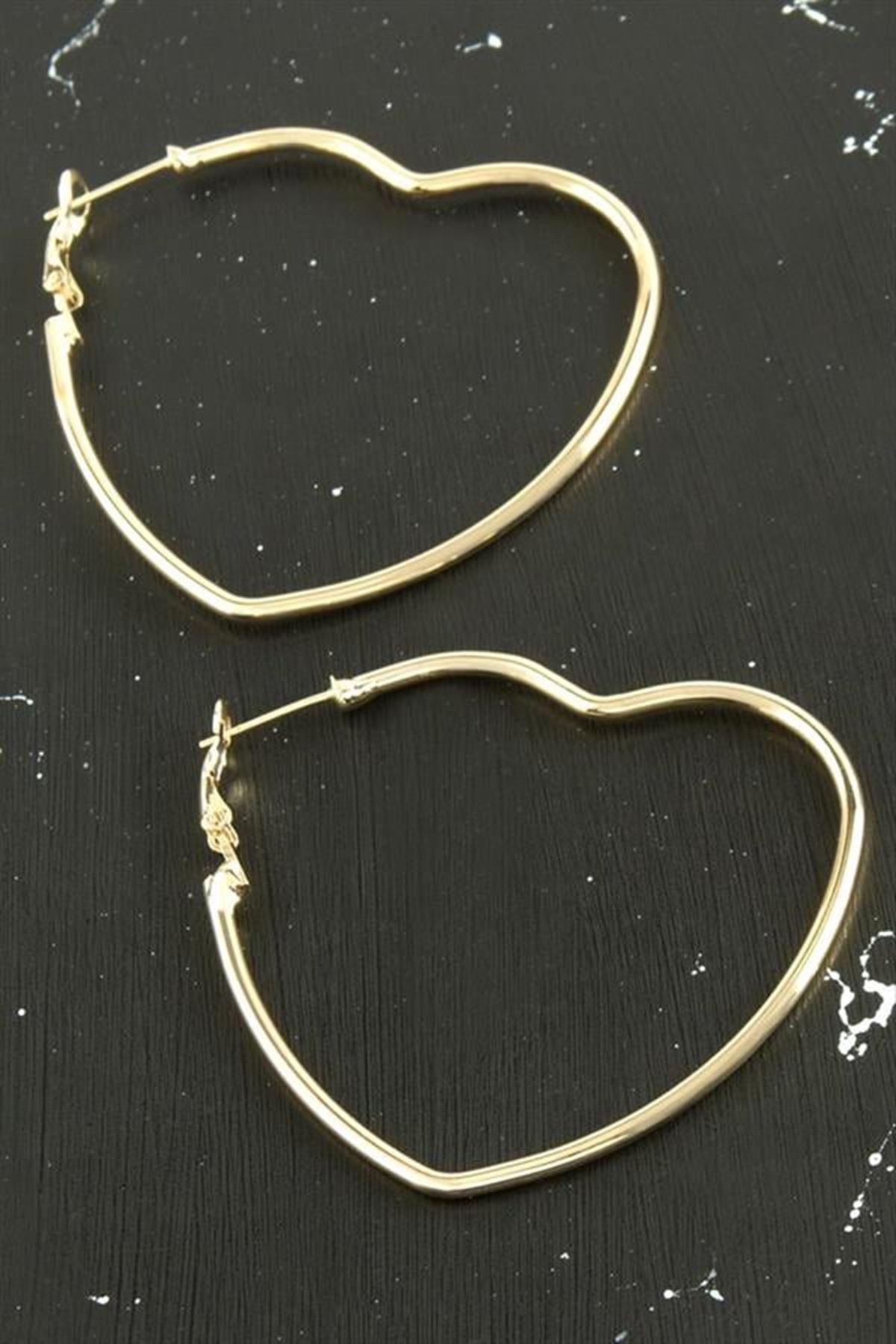 Yıldız Trend Küpe 6 cm - Sarı