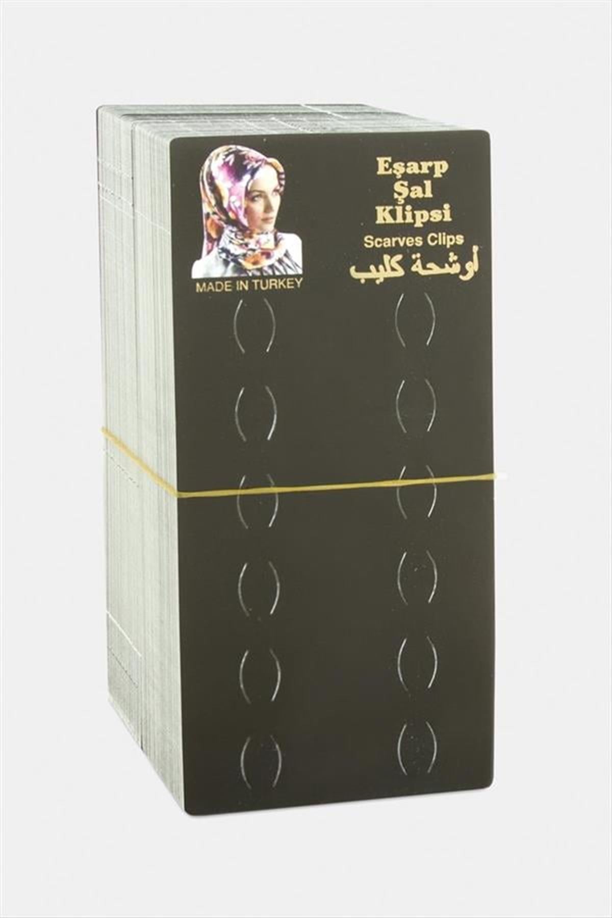 Eşarp Şal Klipsi Kartı - Siyah