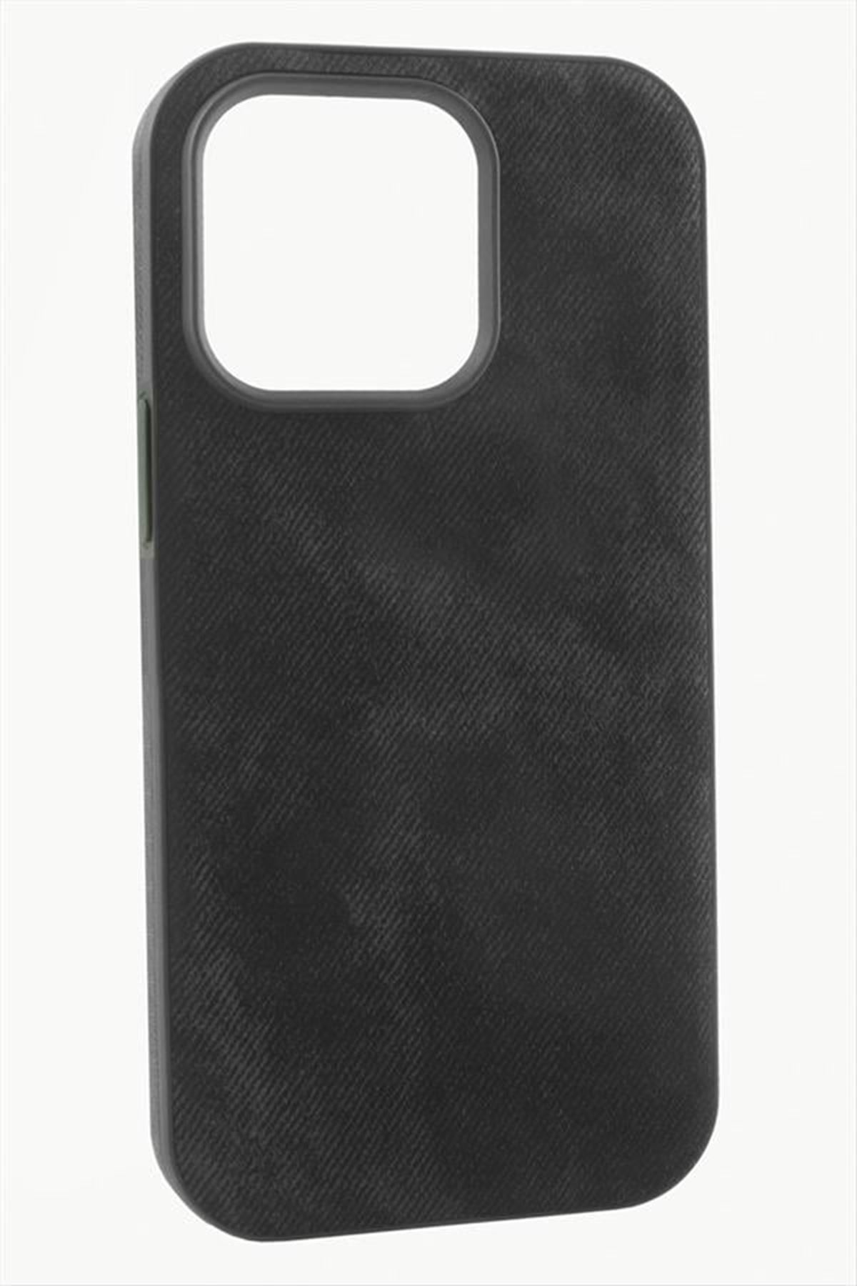 iPhone 15 Pro Max Nubuk Lüx Velvet Silikon Kılıf - Turuncu