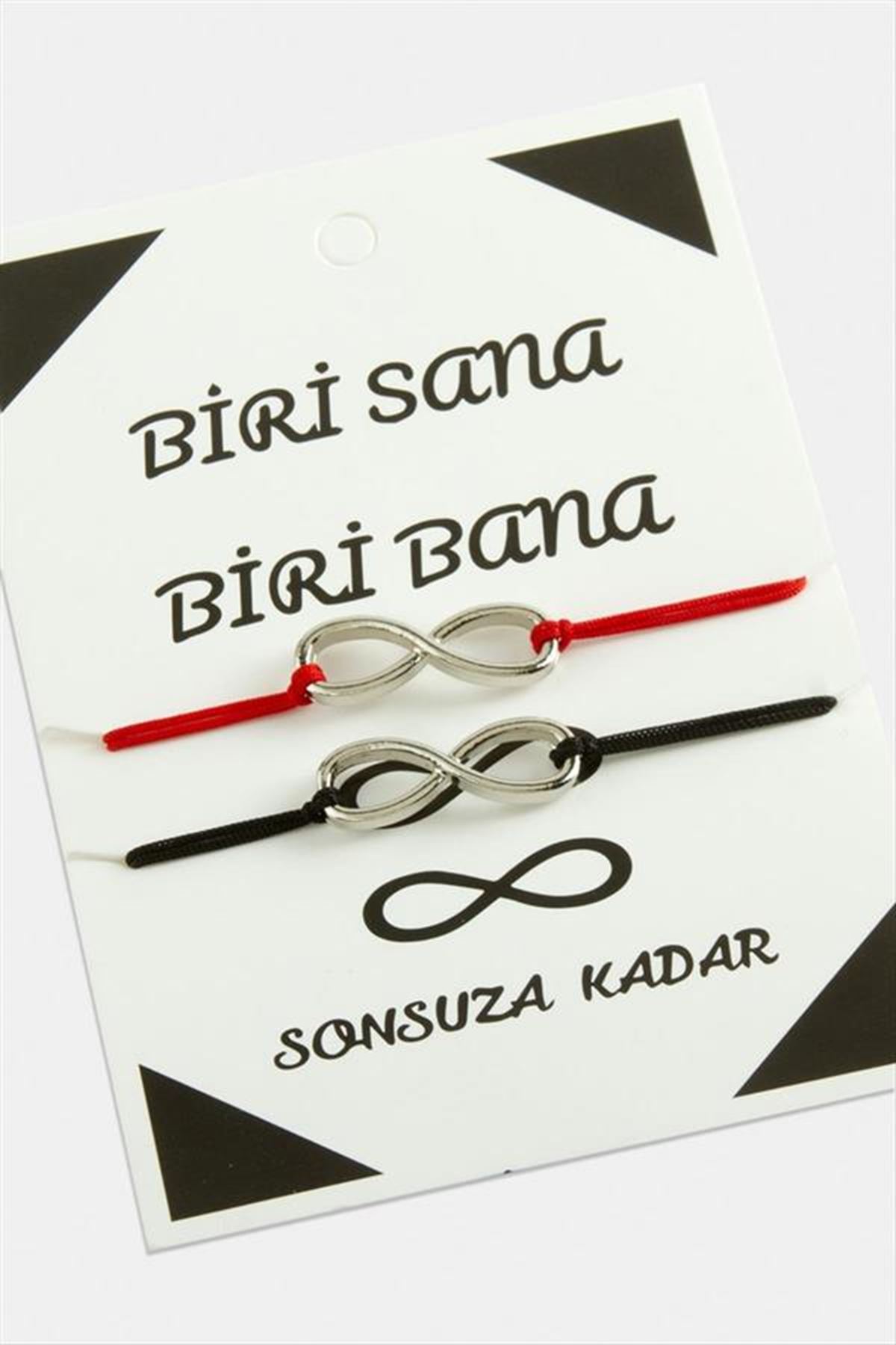 2 Adet Sonsuzluk İp Bileklik - Karışık Renk 1
