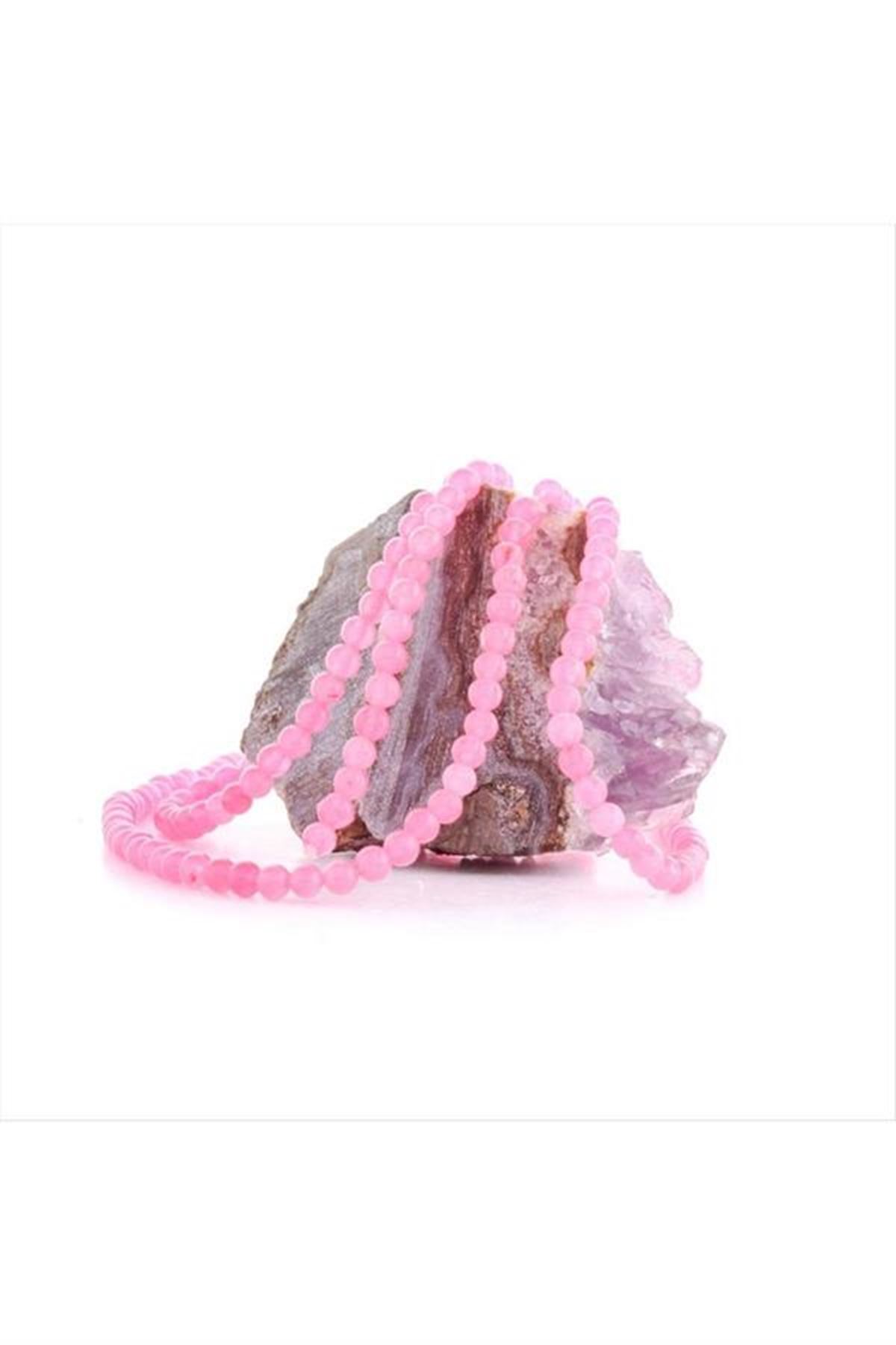 4 mm Pembe Kuars Taşı - Pembe