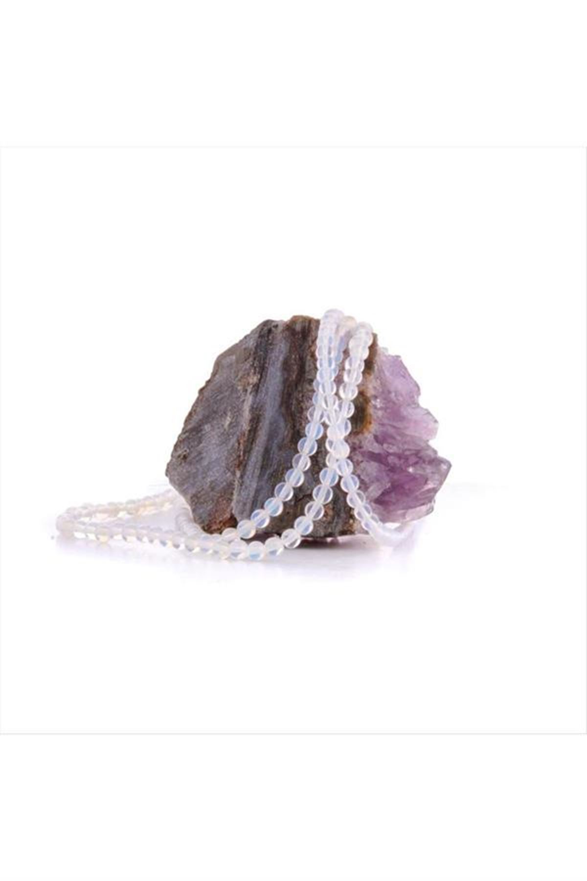 4 mm Opal Taşı (Ay Taşı) - Açık Mavi