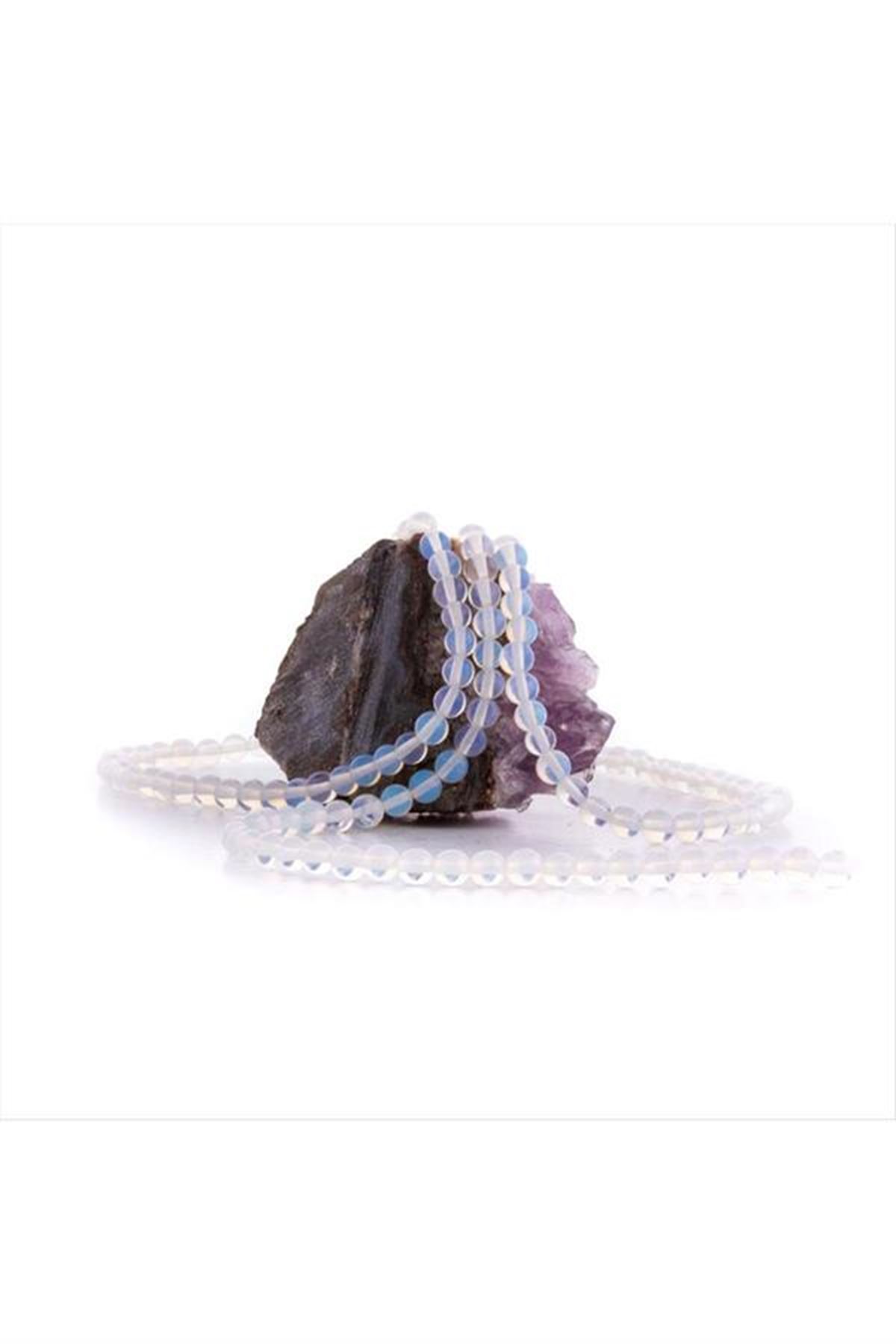 6 mm Opal Taşı (Ay Taşı) - Açık Mavi