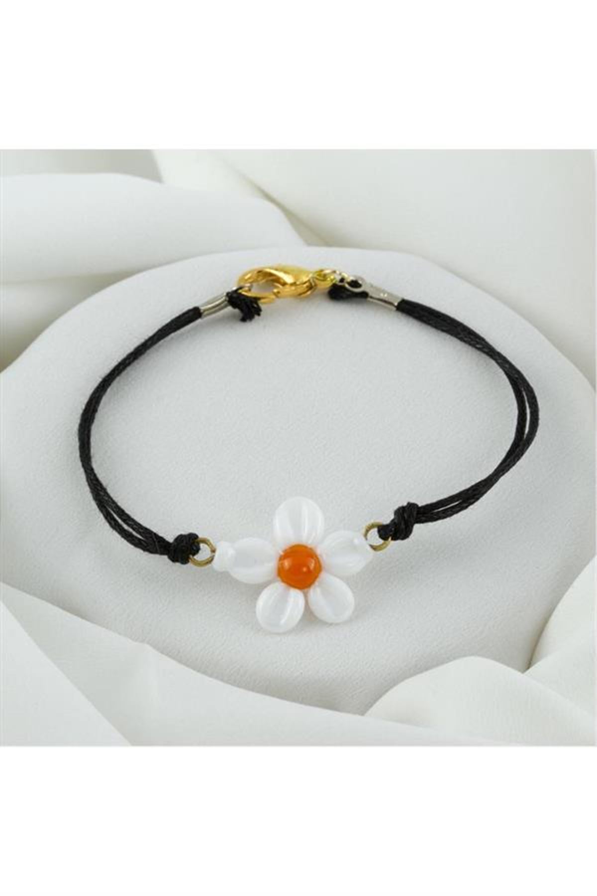 Papatya Cam Bileklik - Karışık Renk 1