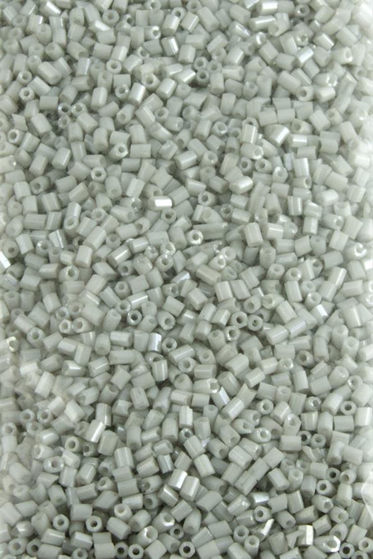 2 mm Silindir Kum Boncuk 50 Gram - Gri