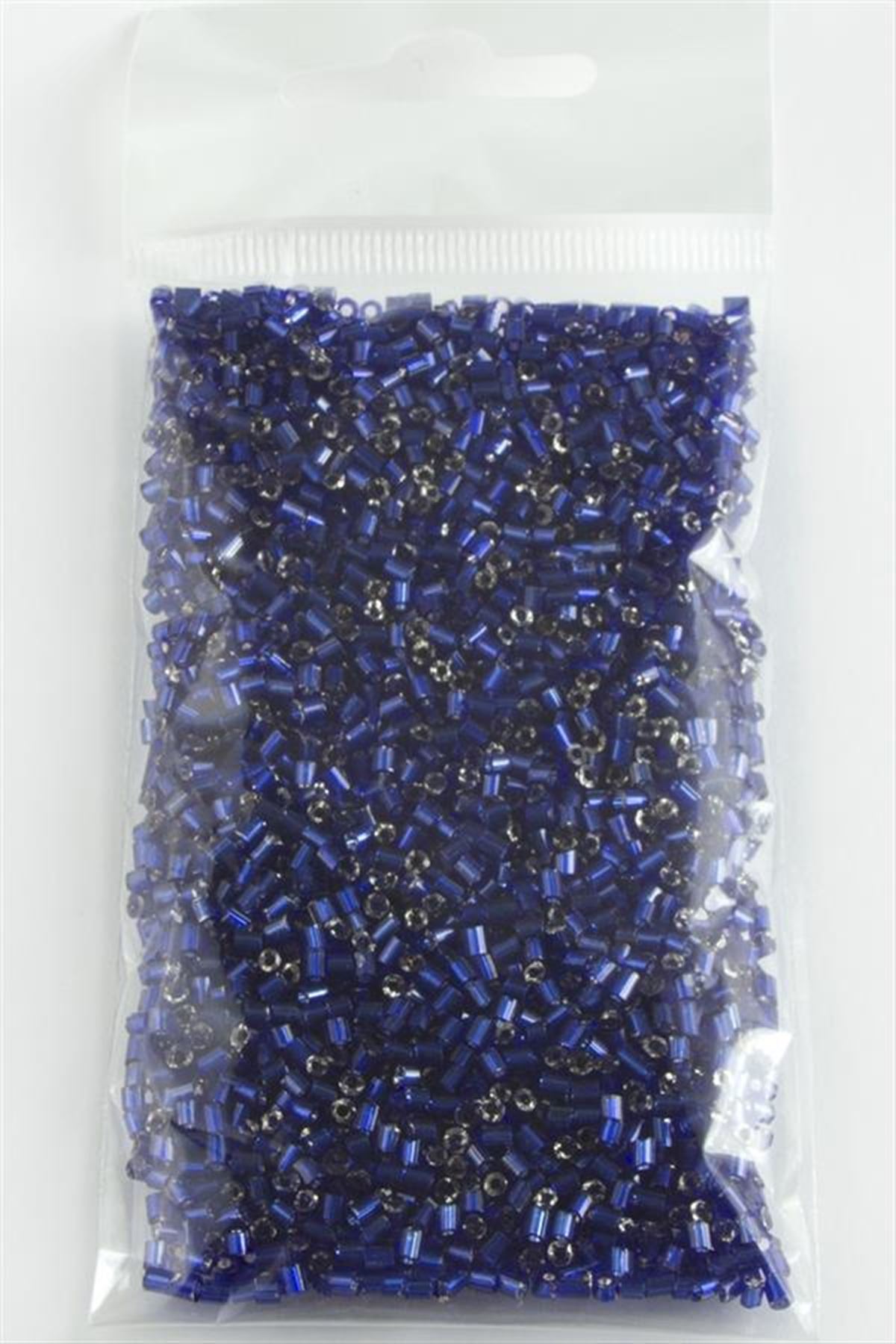 2 mm Silindir Kum Boncuk 50 Gram - Siyah